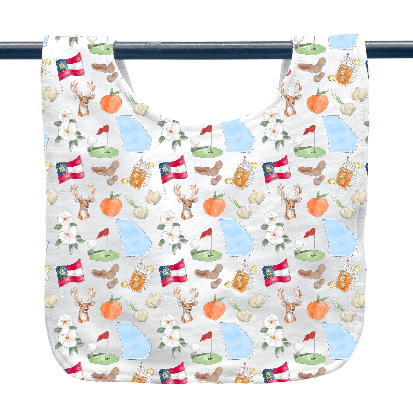 Georgia Icons Baby Bib
