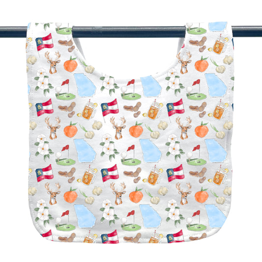 Georgia Icons Baby Bib