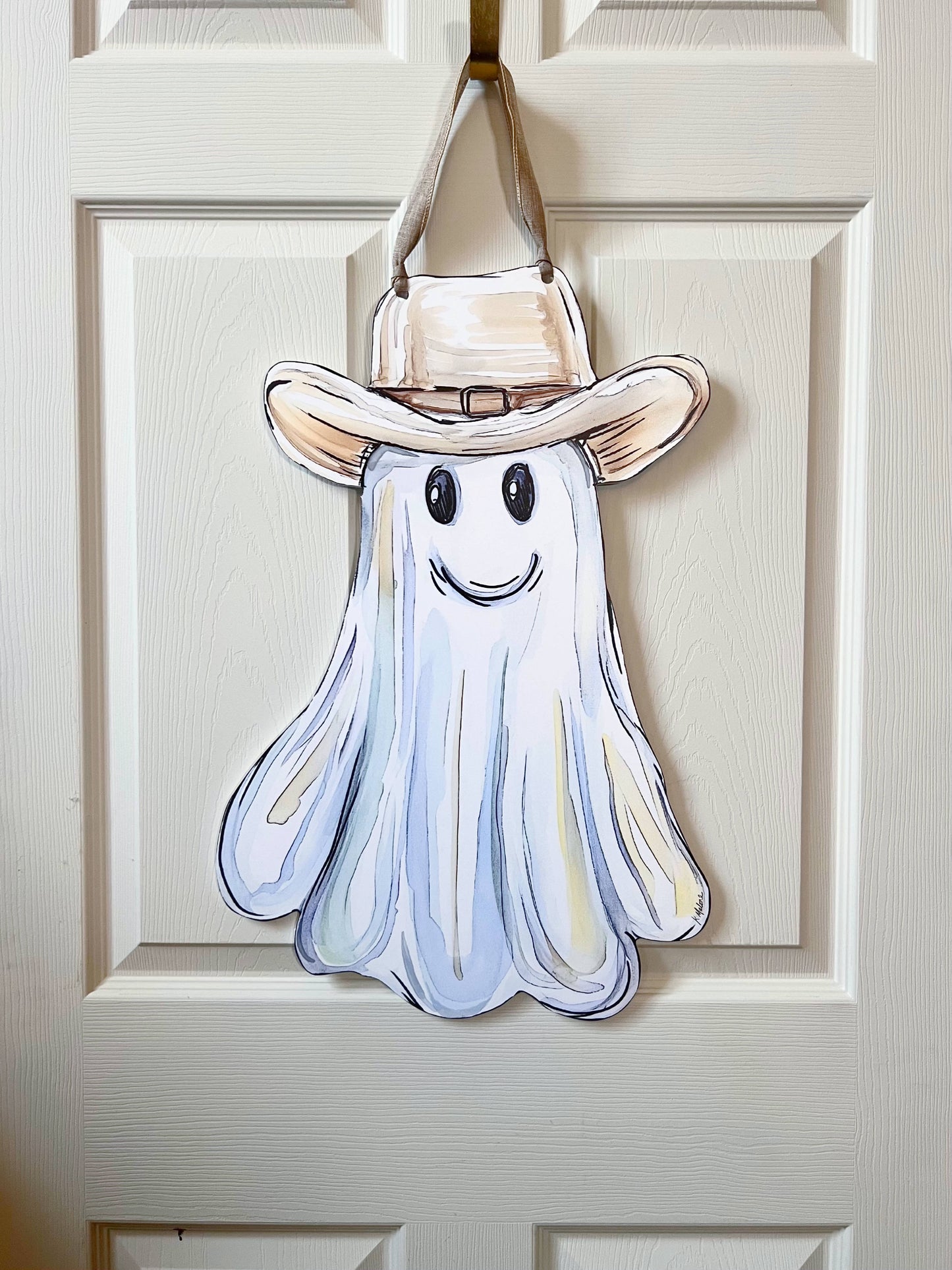 Cowboy Ghost Door Hanger