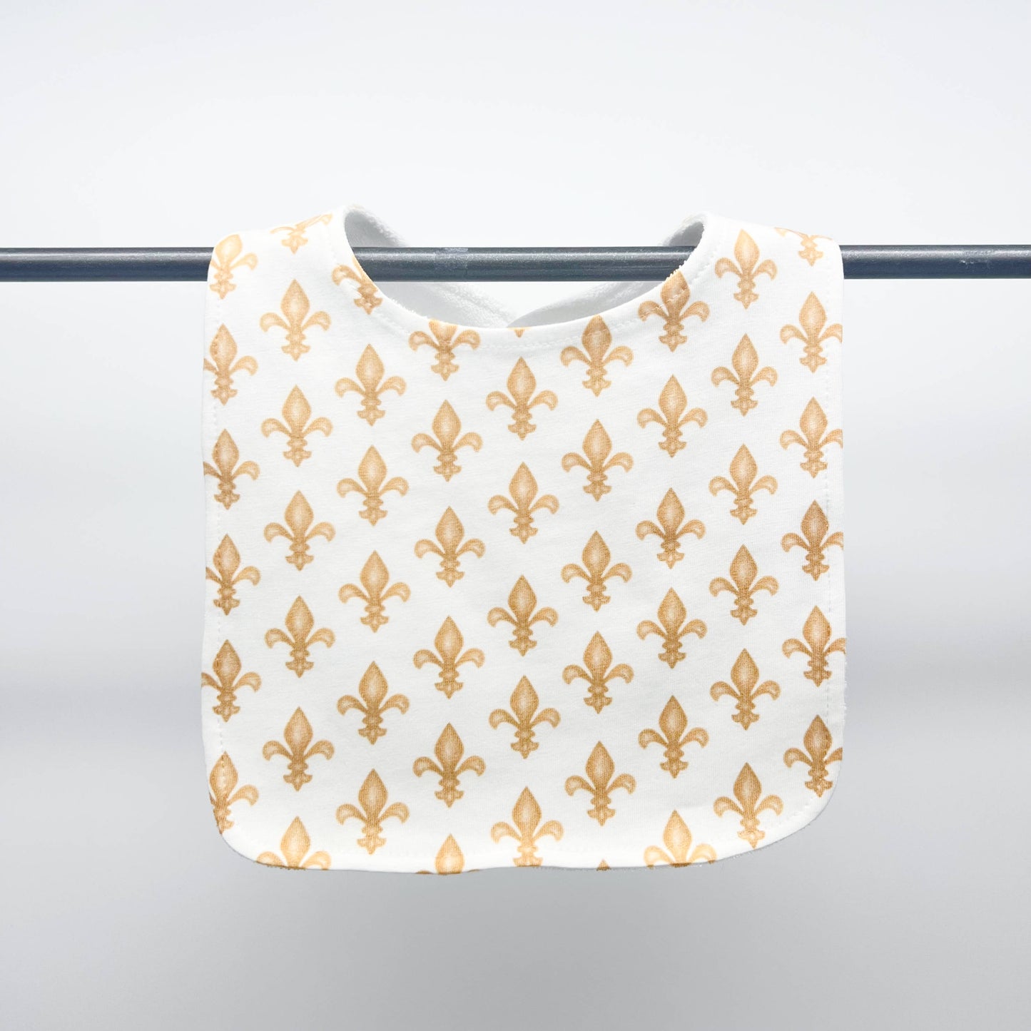 Gold Fleur De Lis Baby Bib