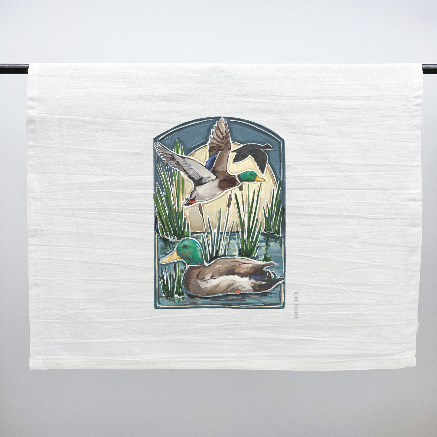 Mallard Ducks Tea Towel