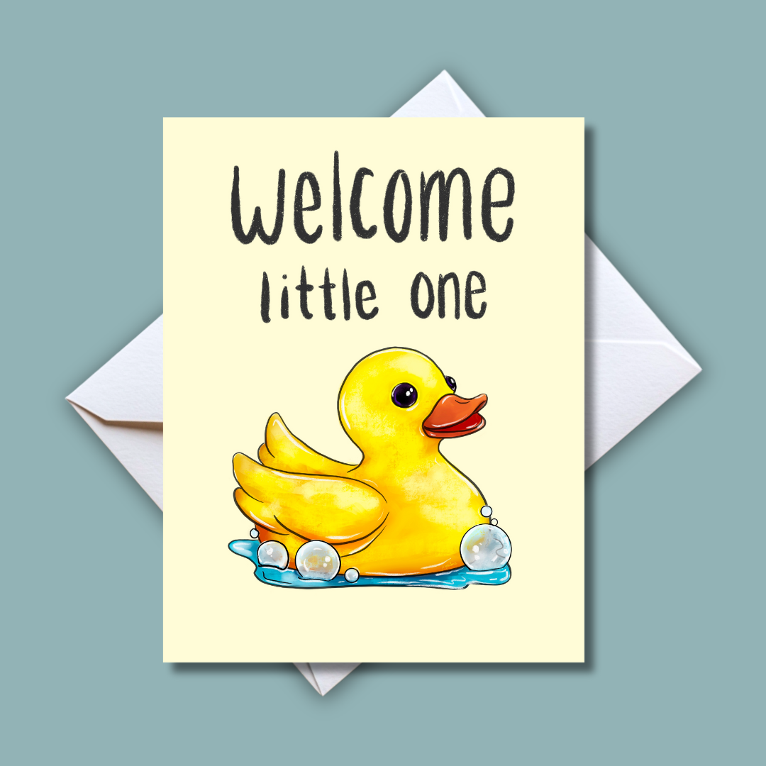 Welcome Little One Card-Newborn Baby On Board Shower Gift