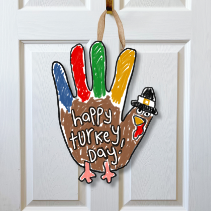 Happy Turkey Day Door Hanger