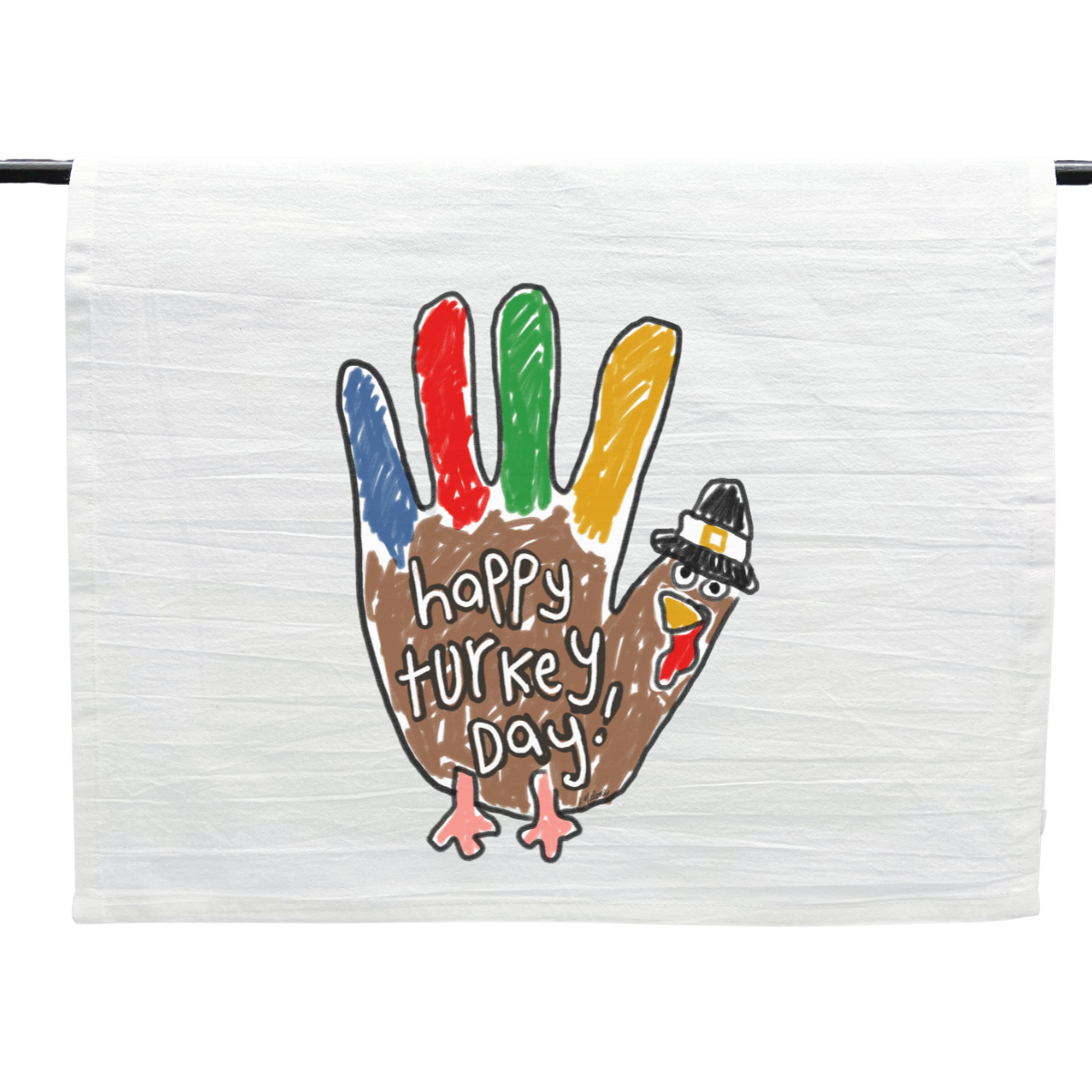 Happy Turkey Day Tea Towel