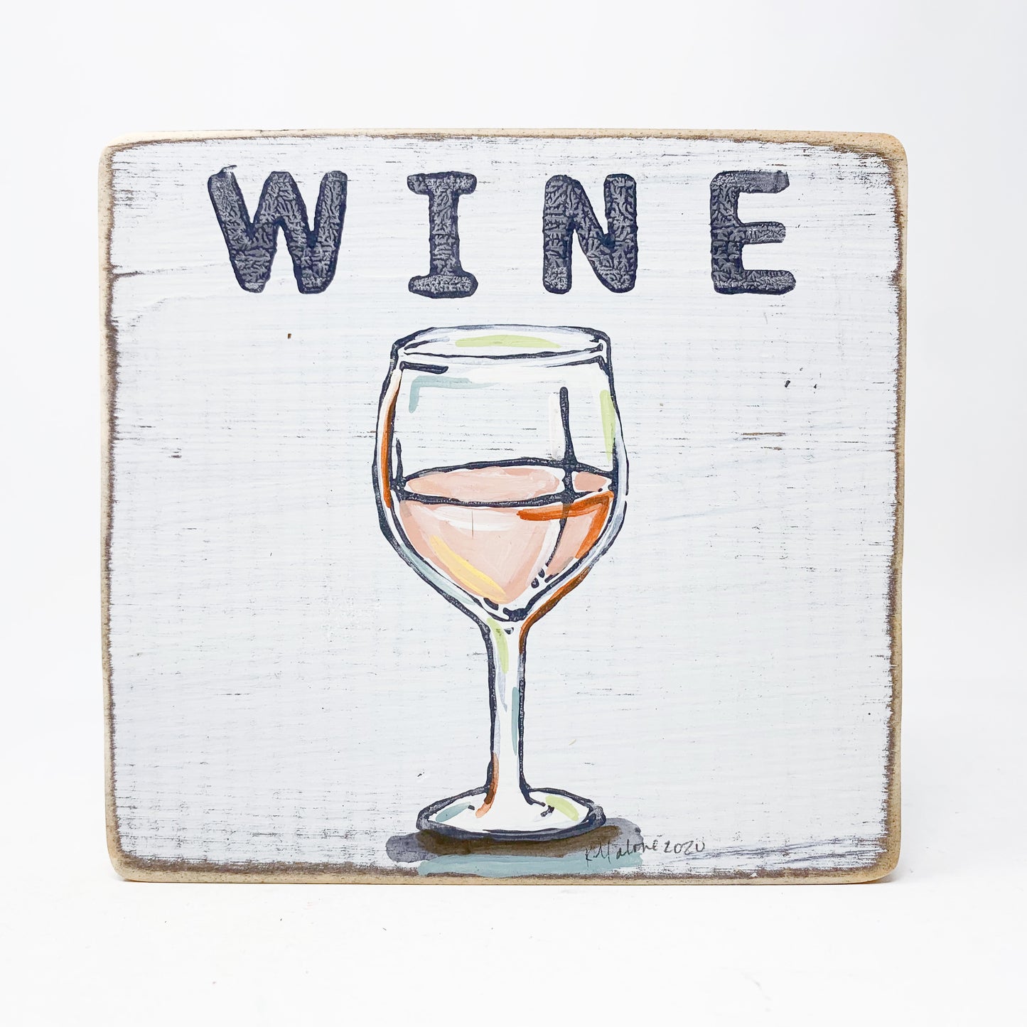 Square Wood Signs - Fun Decorative Wall Decor