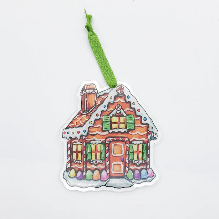 Acrylic Gingerbread House Ornament