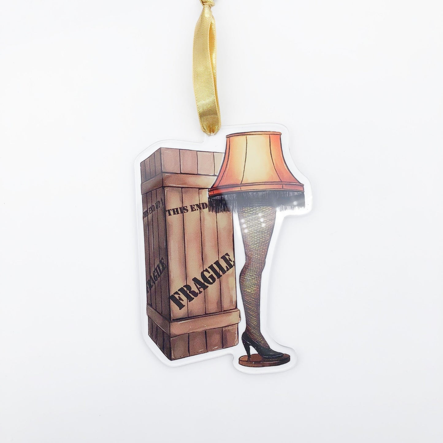 Acrylic Leg Lamp Ornament-Christmas Story Fragile Tree Decor