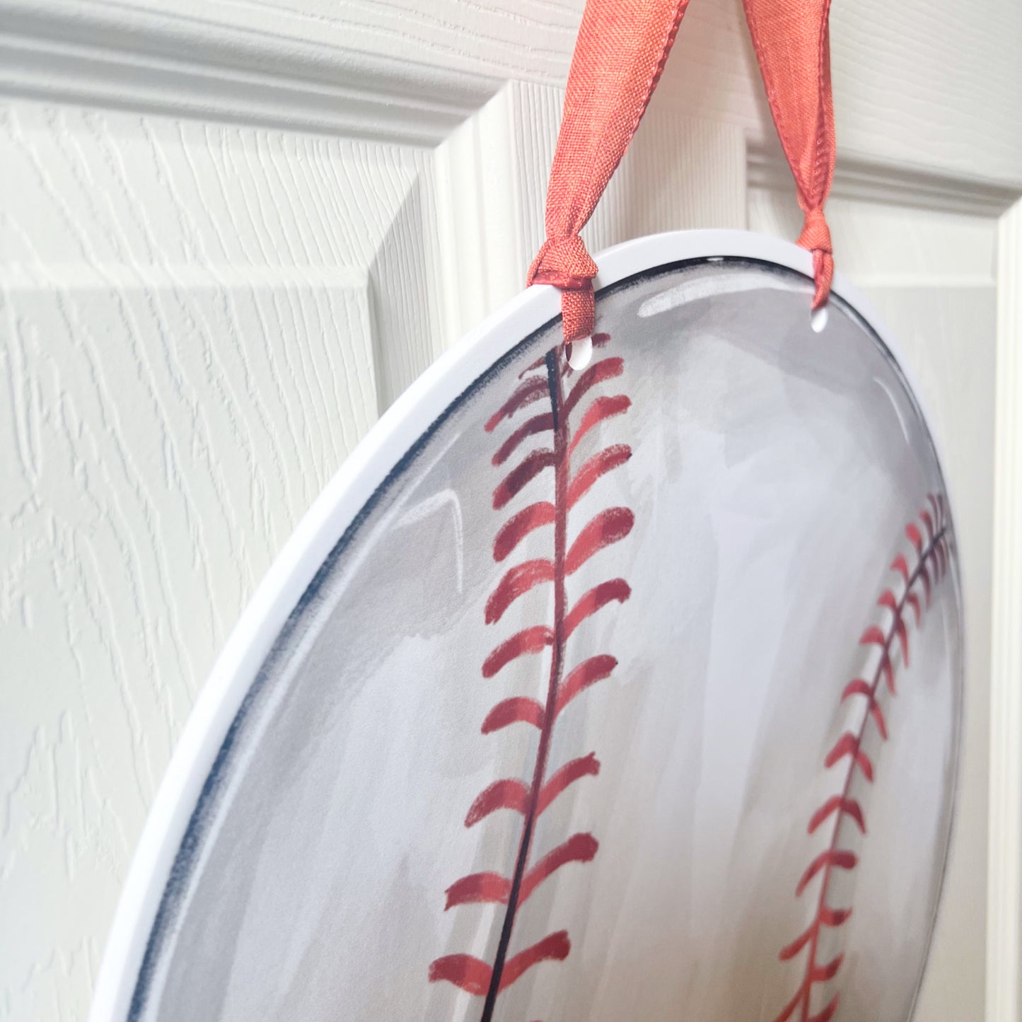 Baseball Round Door Hanger