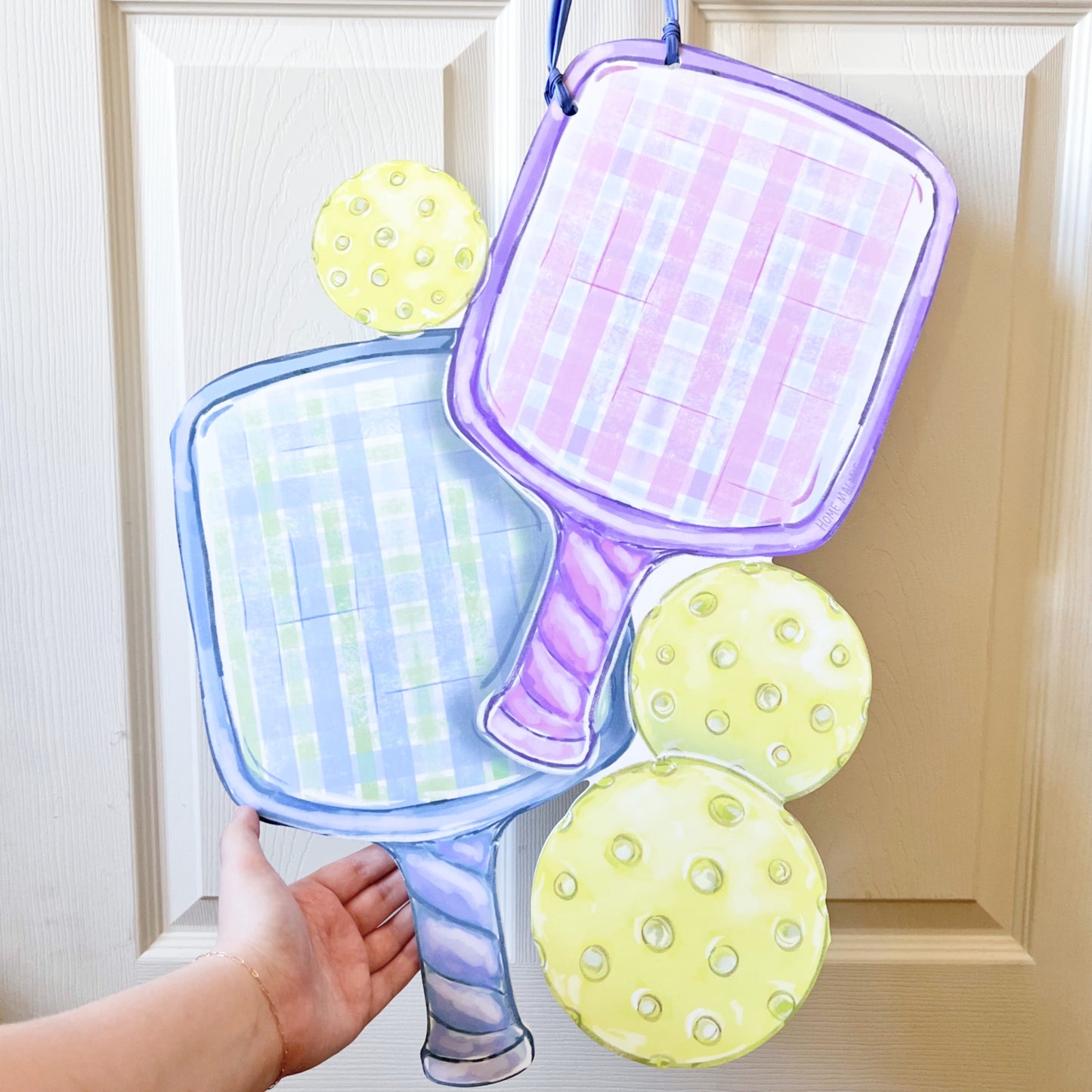 Pickleball Door Hanger - Dinker Sports Trendy Dillball Decor