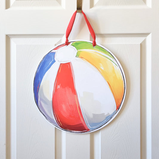 Beach Ball Round Door Hanger