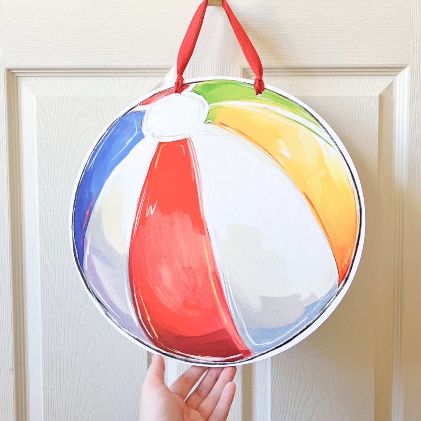Beach Ball Round Door Hanger