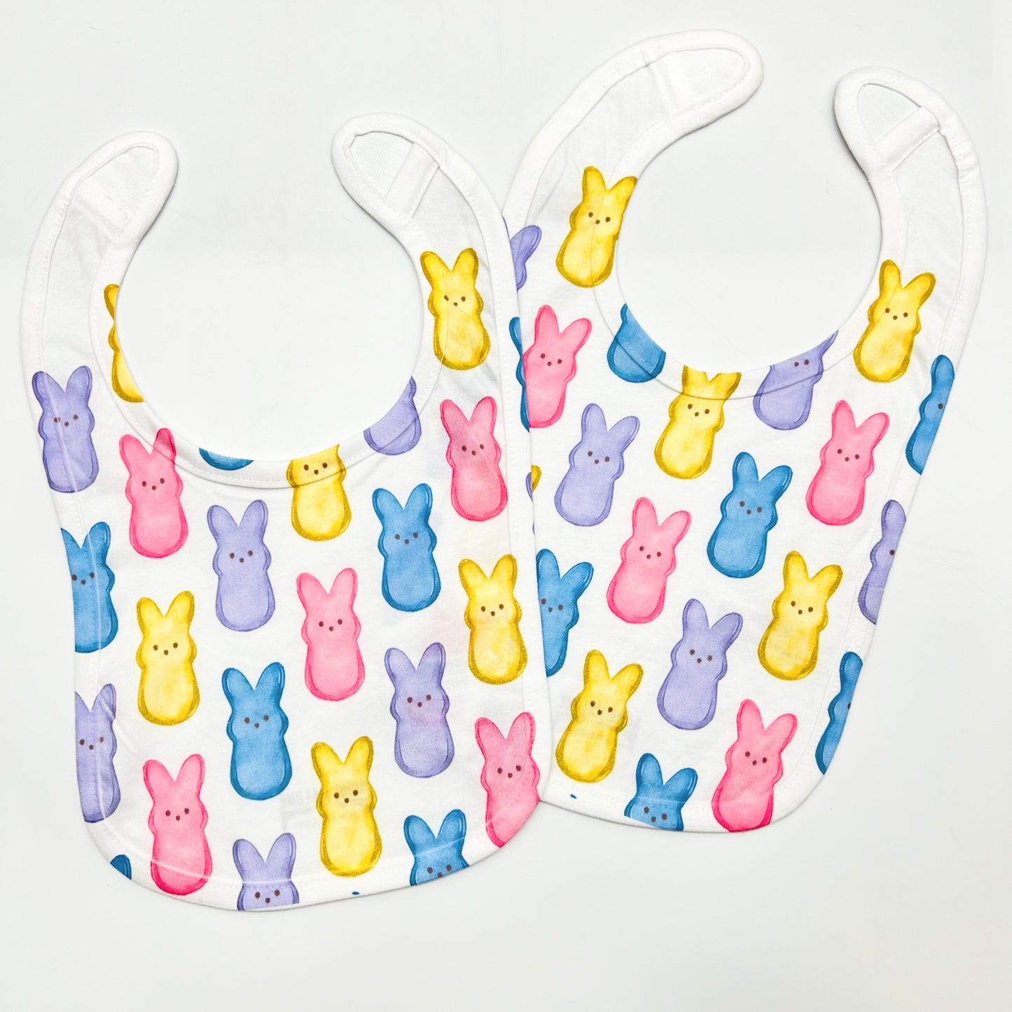 Bunny Treats Baby Bib - Cute Pastel Easter Sweets