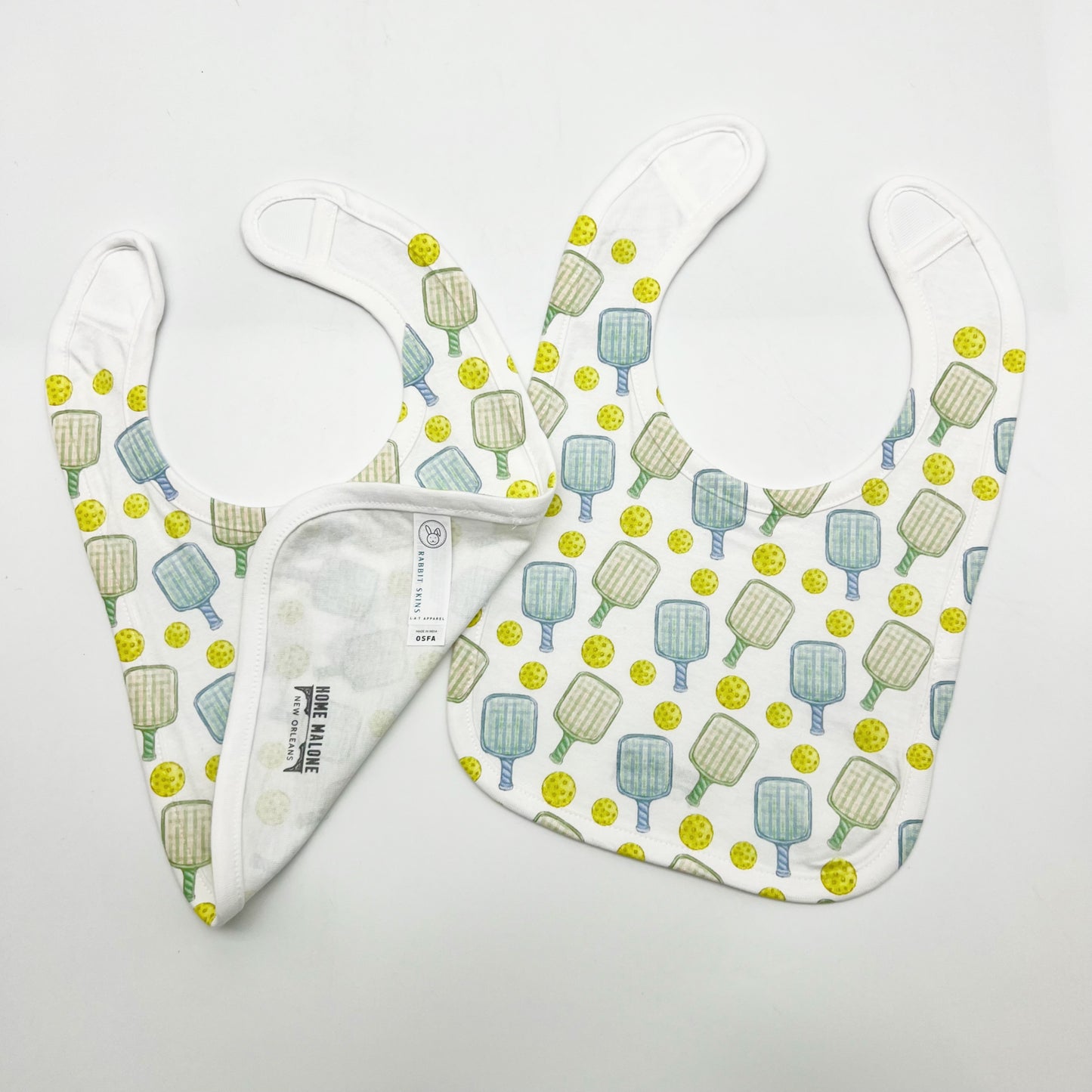 Pickleball Baby Bib - Sports Dinker Cute Fun