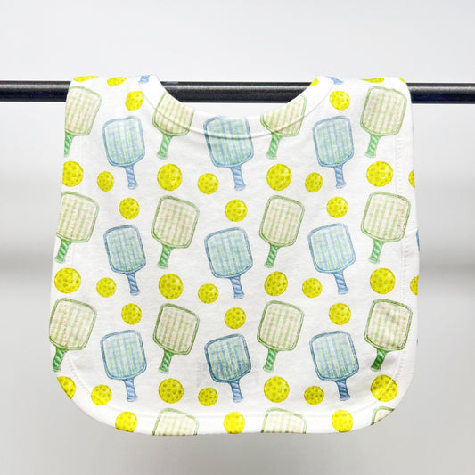 Pickleball Baby Bib - Sports Dinker Cute Fun