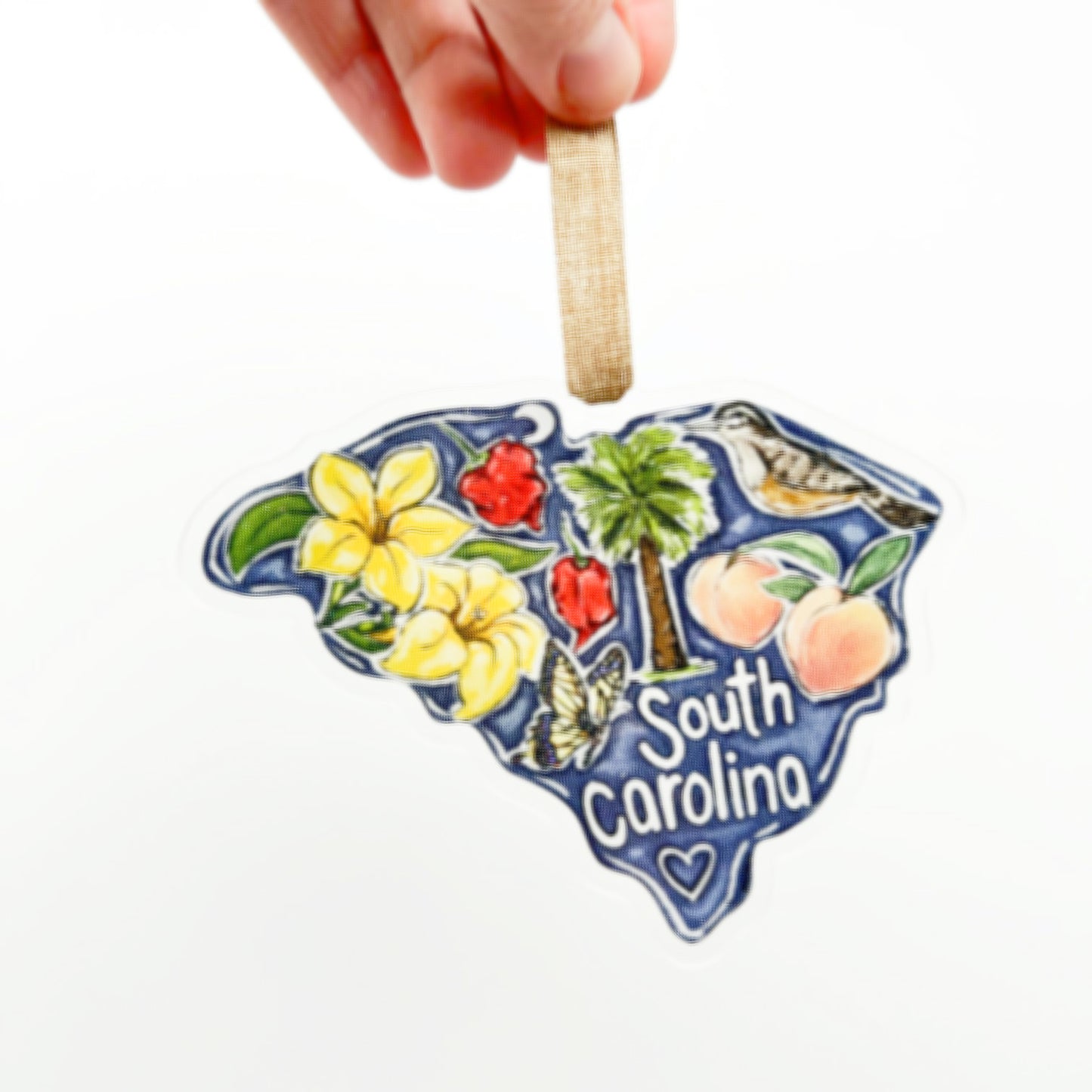 Acrylic South Carolina State Favorites Ornament-Palmetto