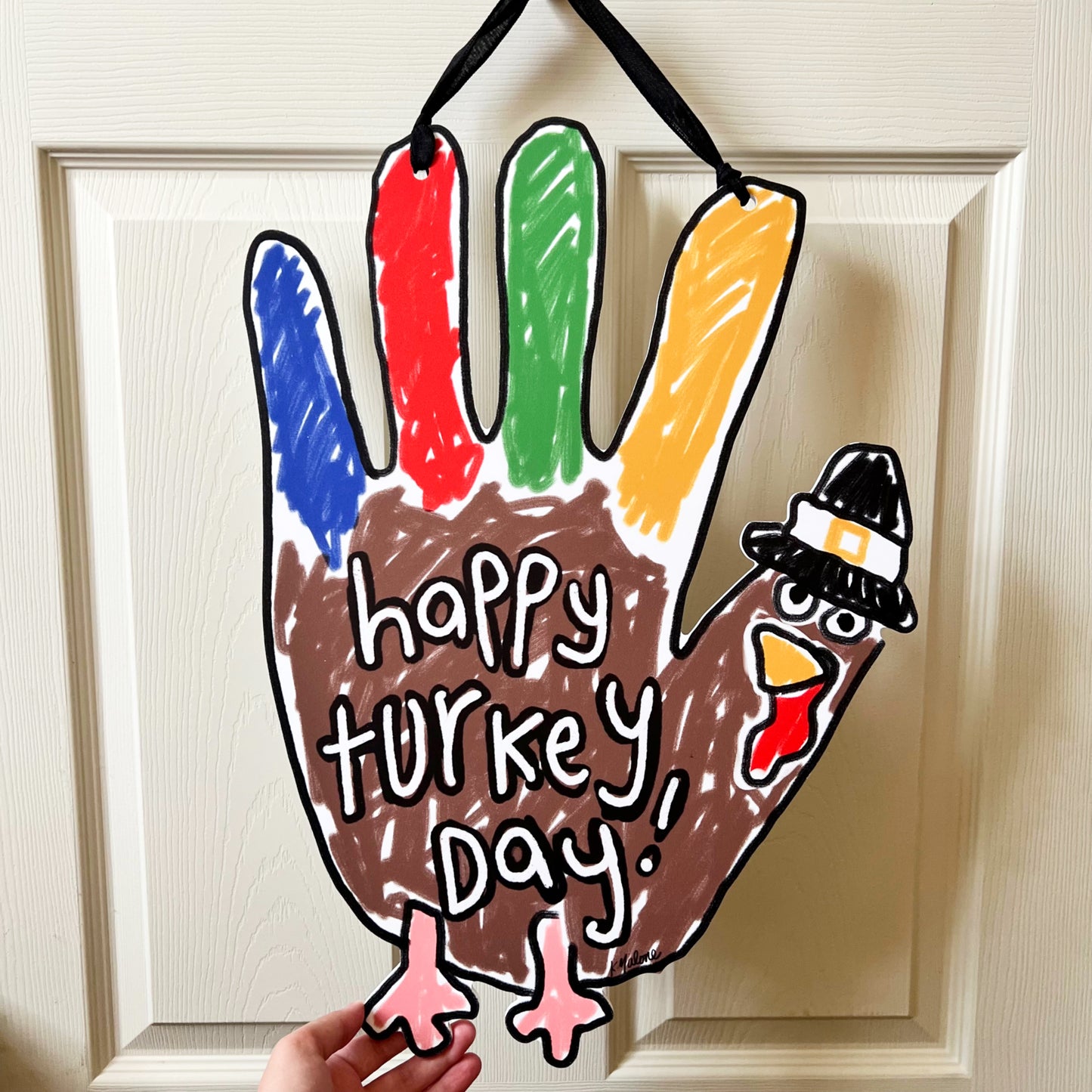 Happy Turkey Day Door Hanger