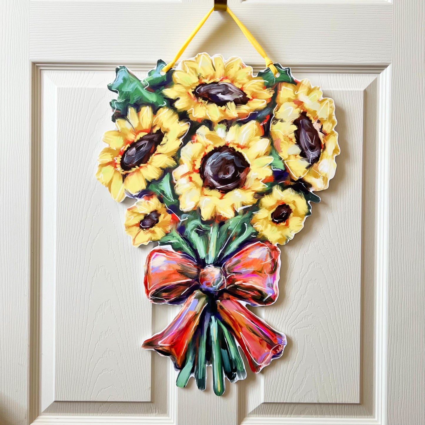 Sunflower Bouquet Door Hanger