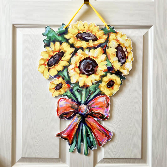 Sunflower Bouquet Door Hanger