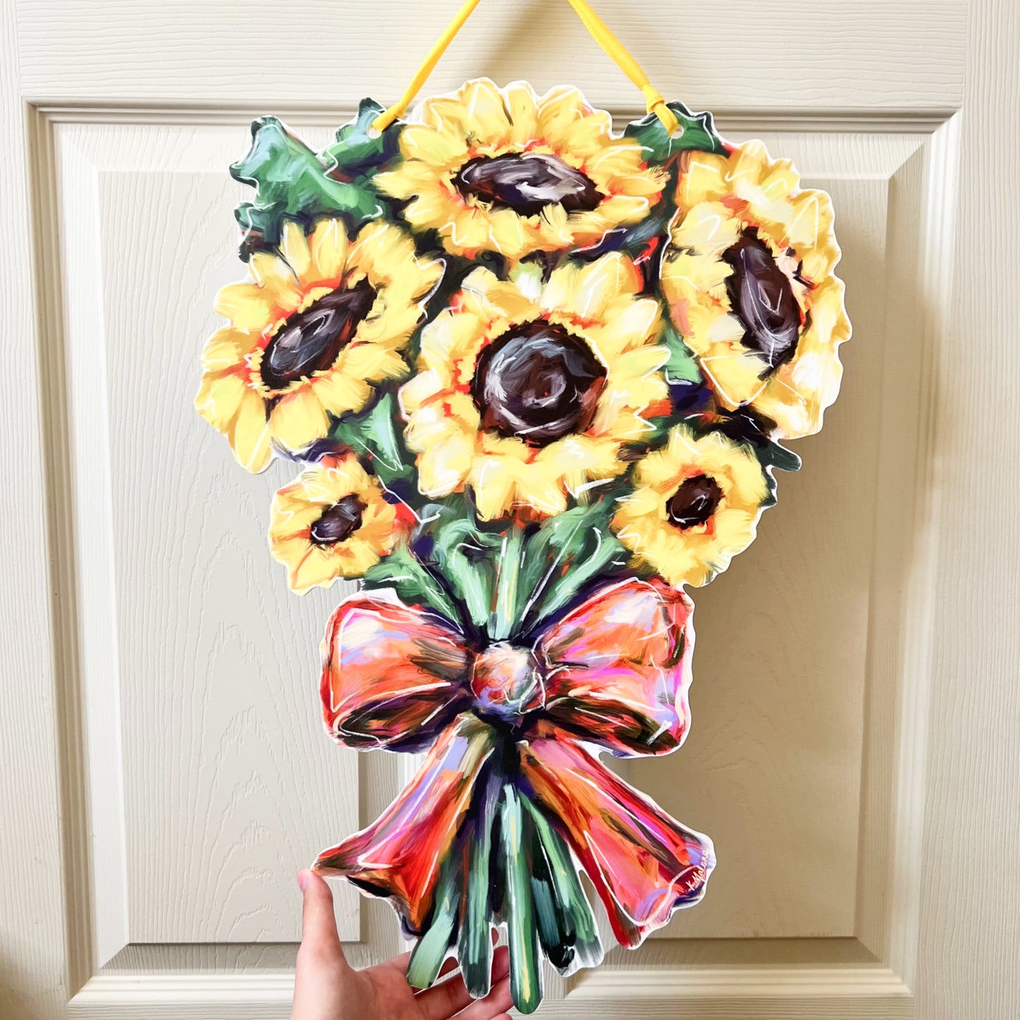 Sunflower Bouquet Door Hanger
