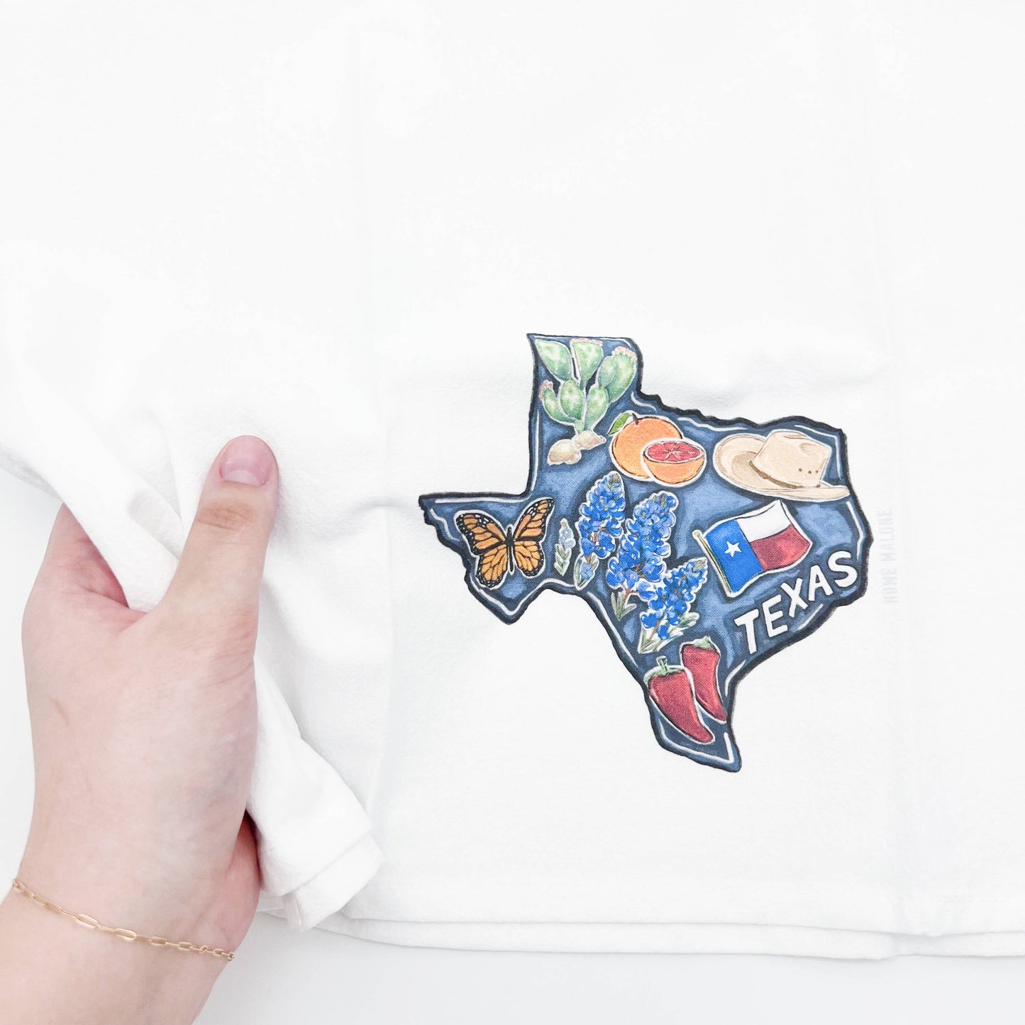 Texas State Favorites Tea Towel
