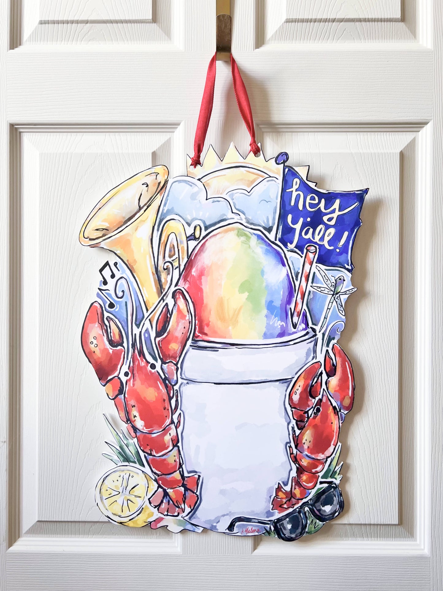 Southern Summertime Door Hanger