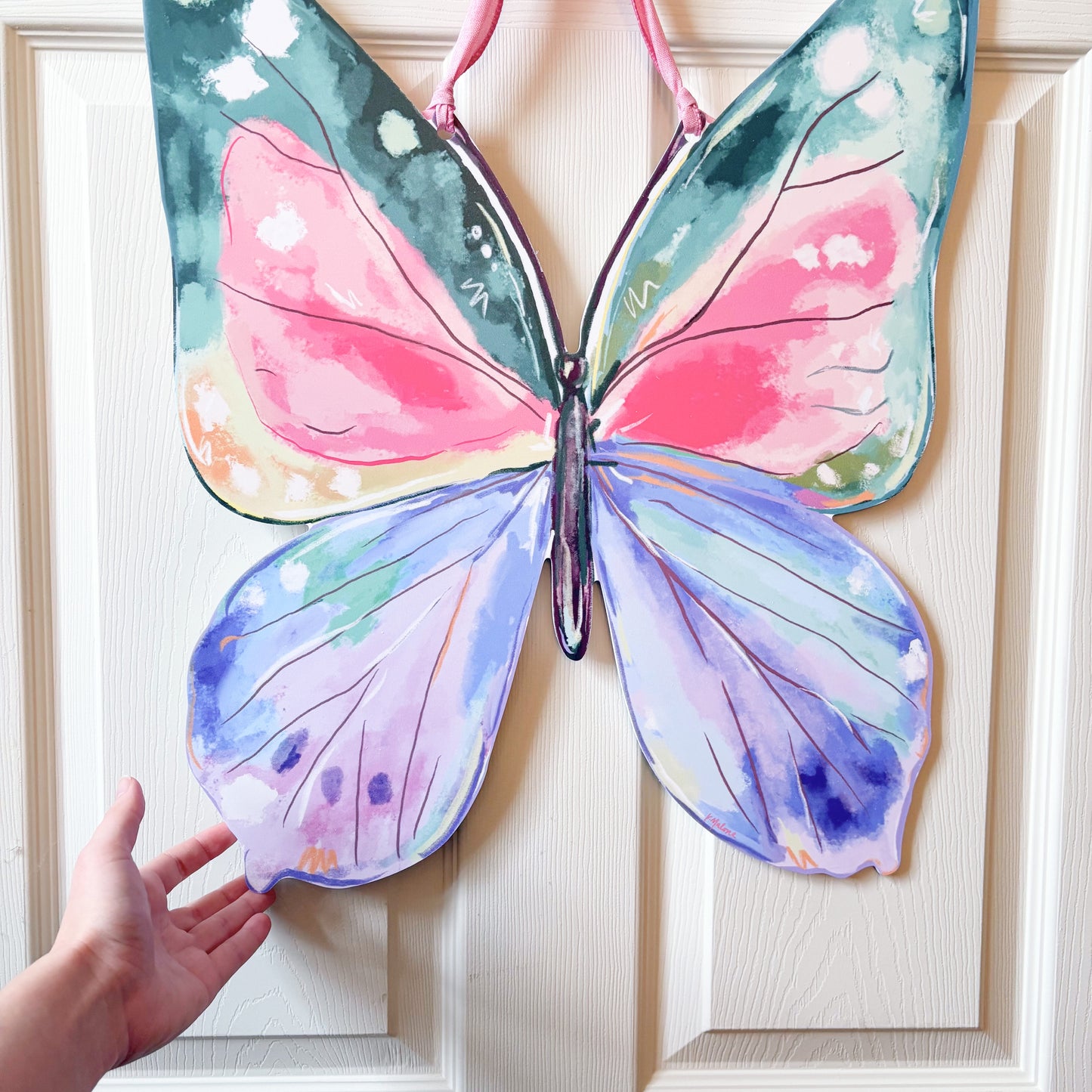 Spring Butterfly Door Hanger