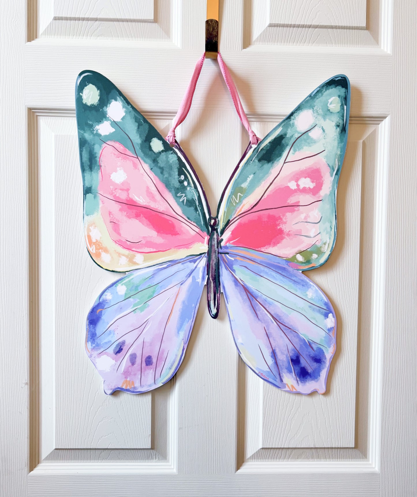 Spring Butterfly Door Hanger