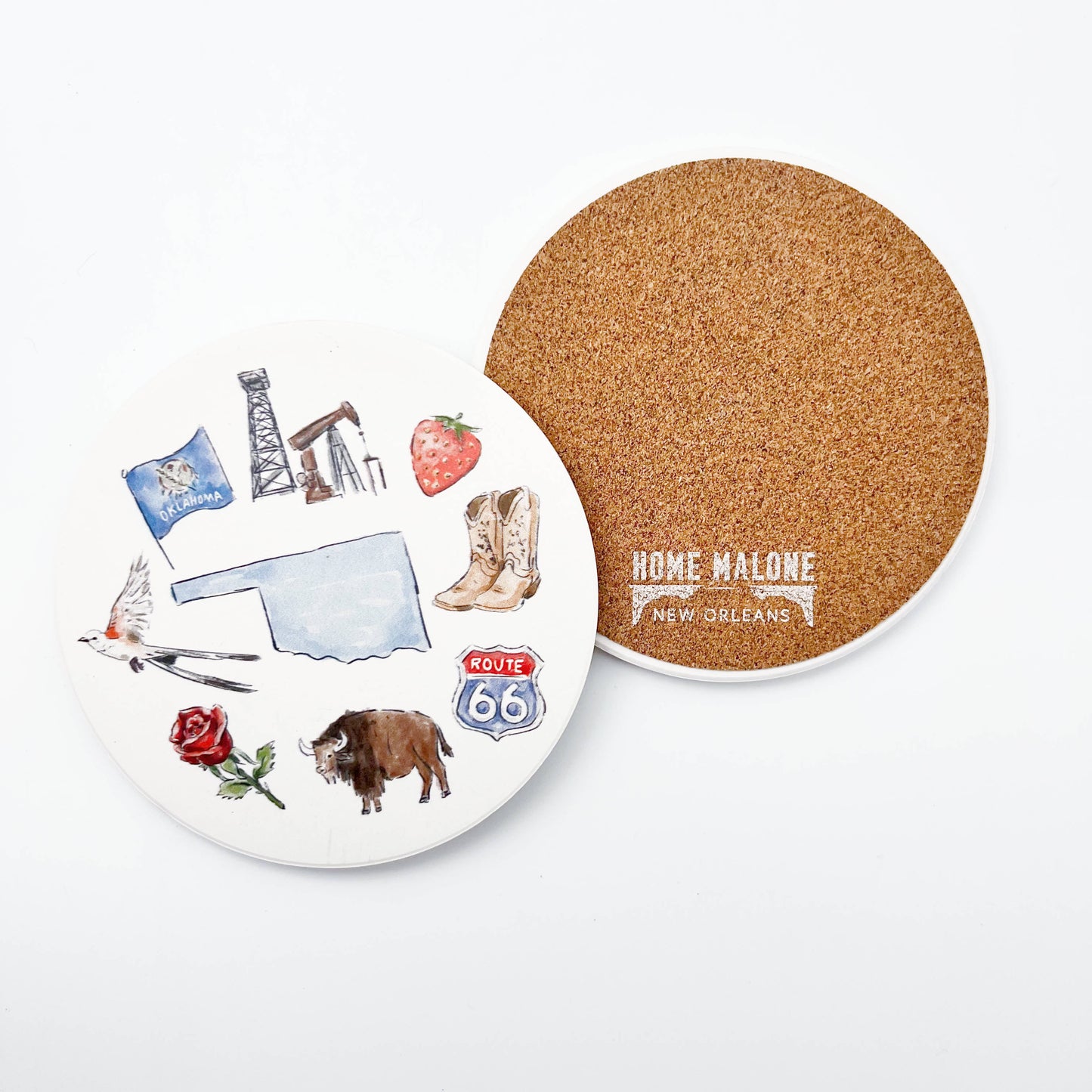 Oklahoma Icons Coaster