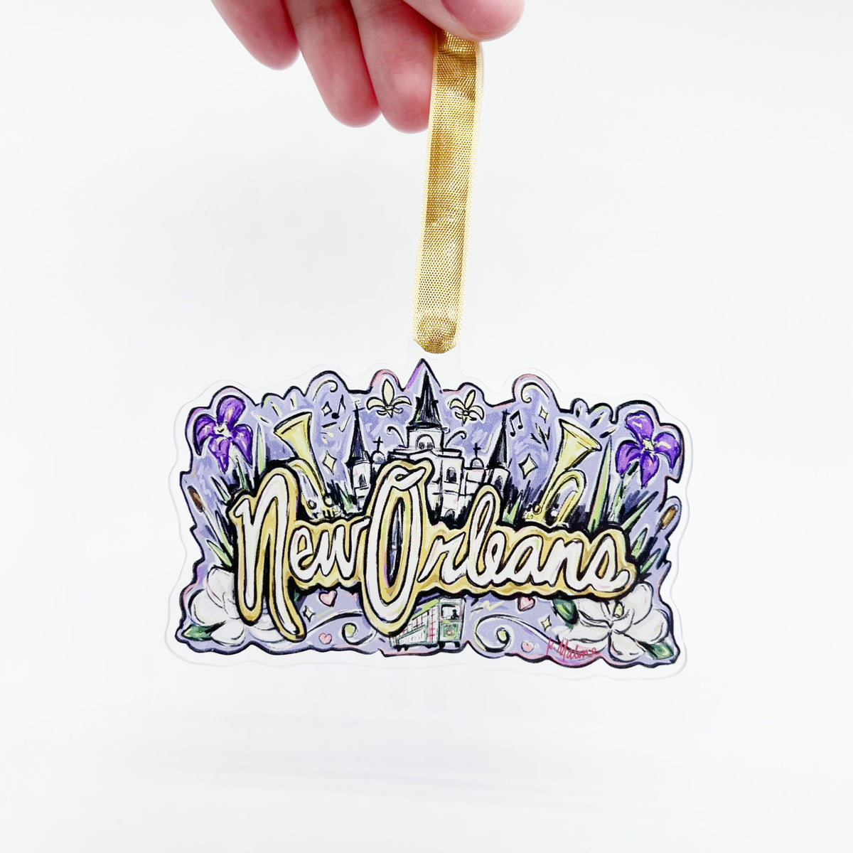 Acrylic New Orleans Bons Temps Ornament