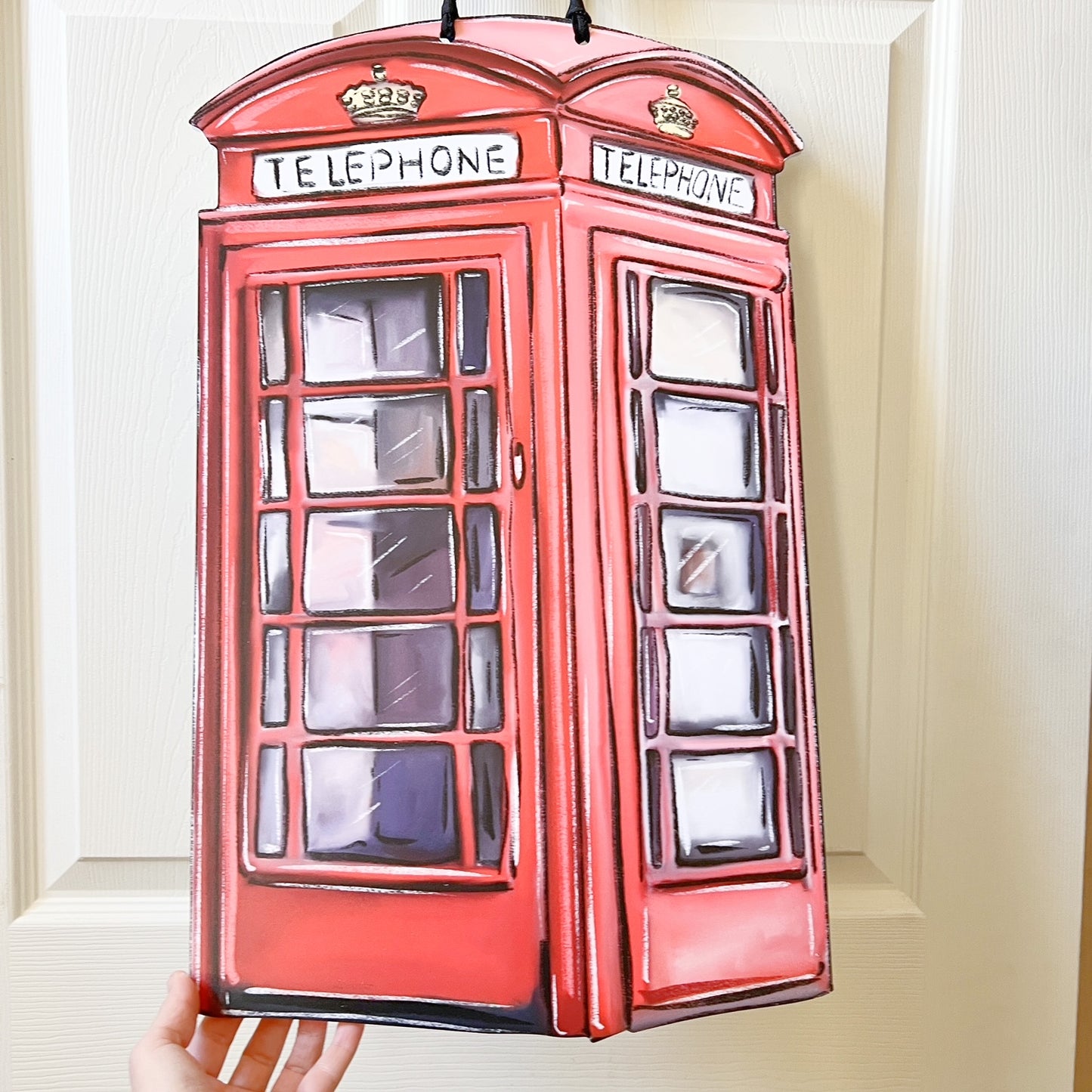 Telephone Booth Door Hanger