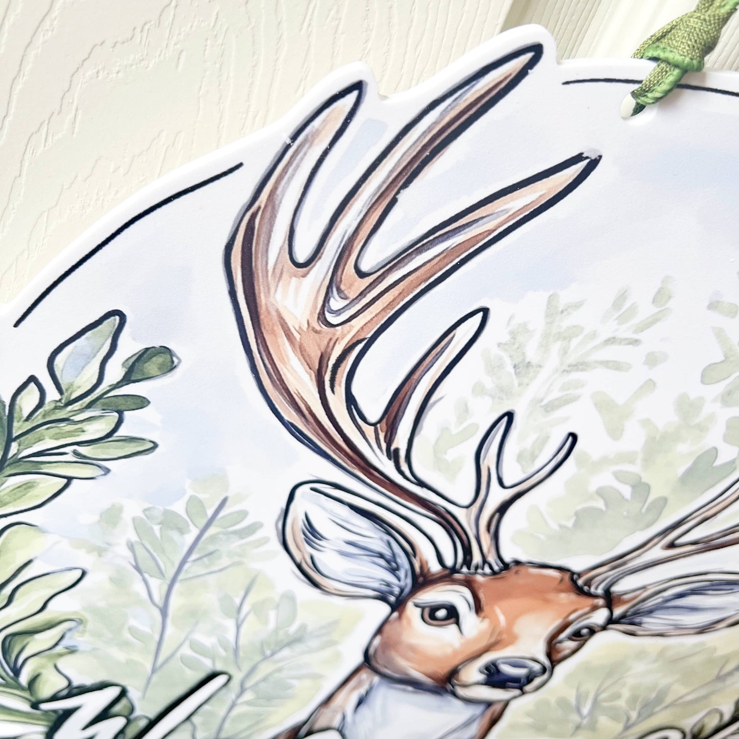 White-Tailed Deer Welcome Door Hanger