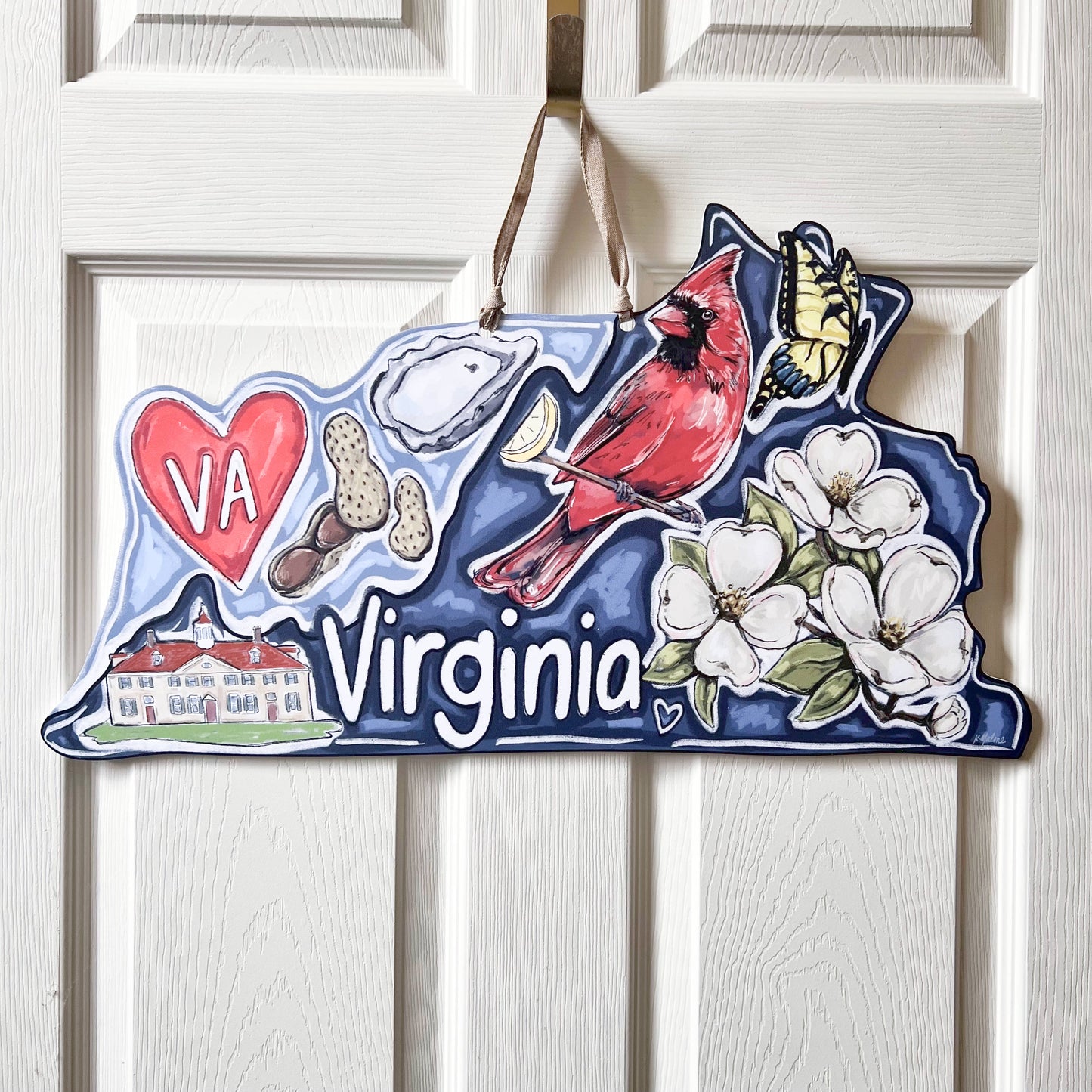 Virginia State Favorites Door Hanger
