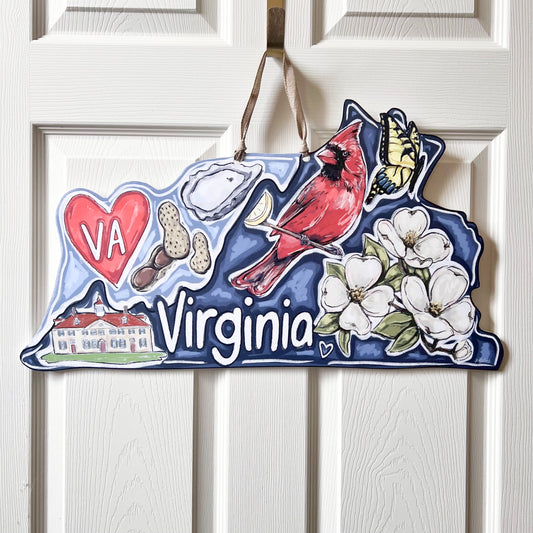 Virginia State Favorites Door Hanger