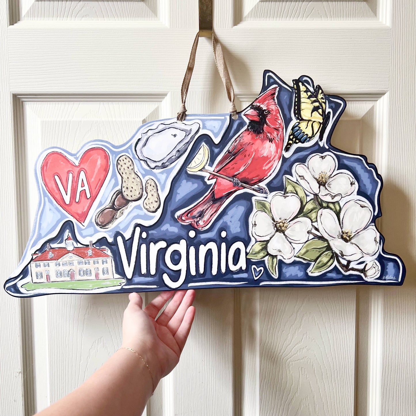 Virginia State Favorites Door Hanger