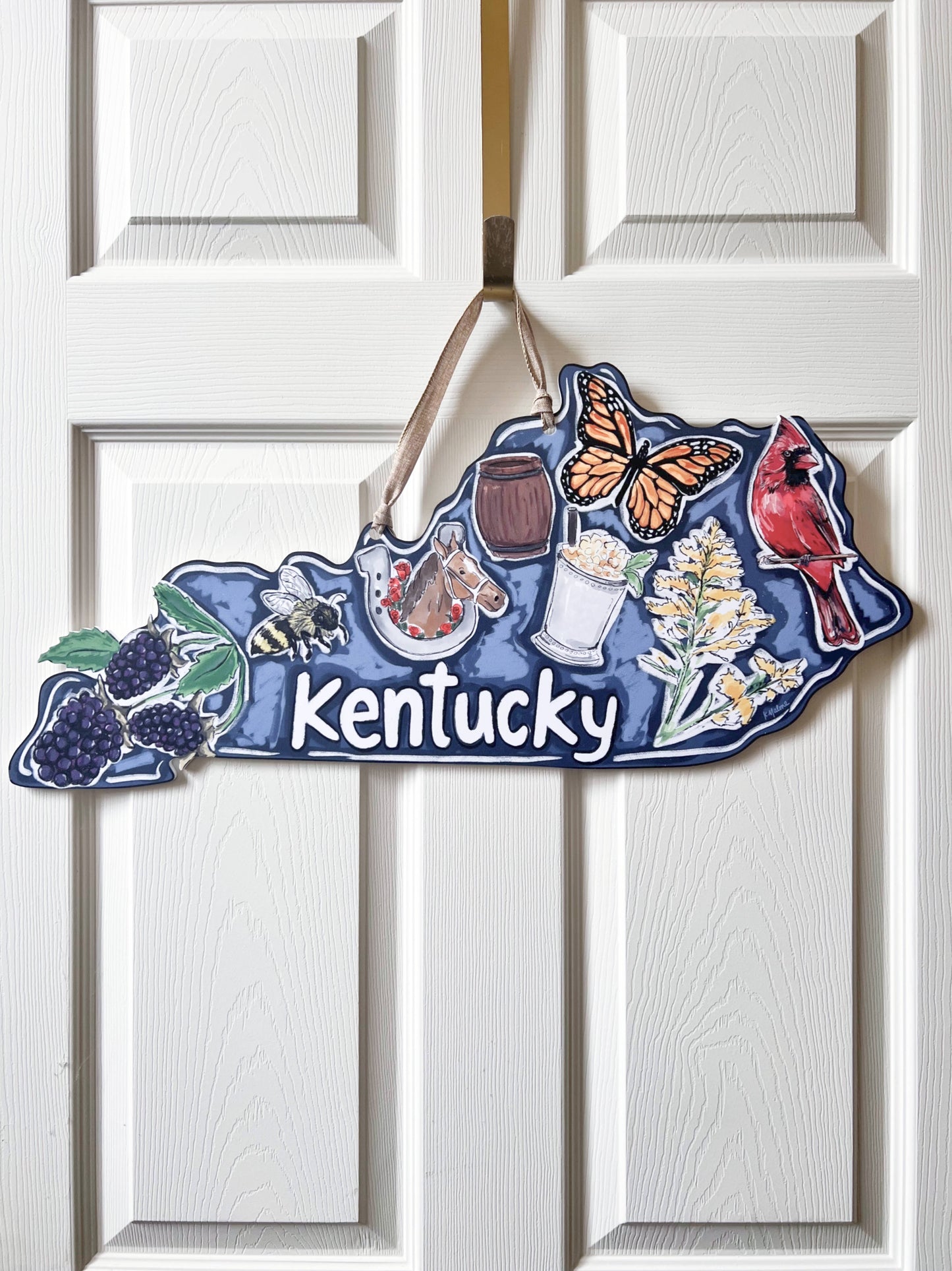 Kentucky State Favorites Door Hanger