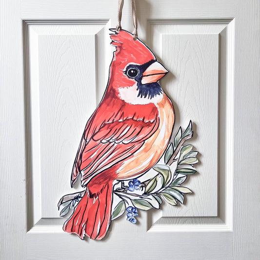 Red Cardinal Door Hanger