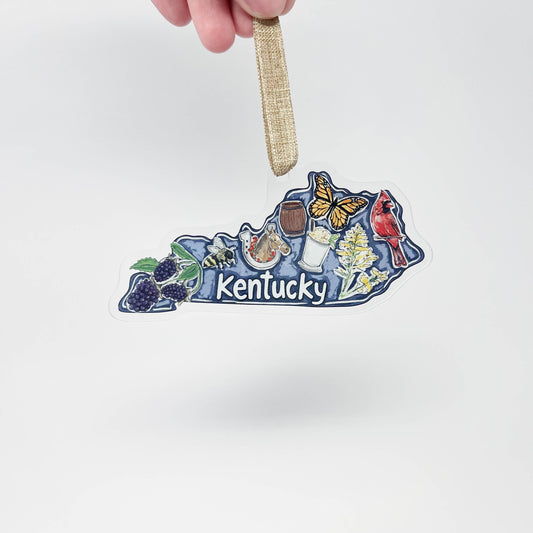 Acrylic Kentucky State Favorites Ornament
