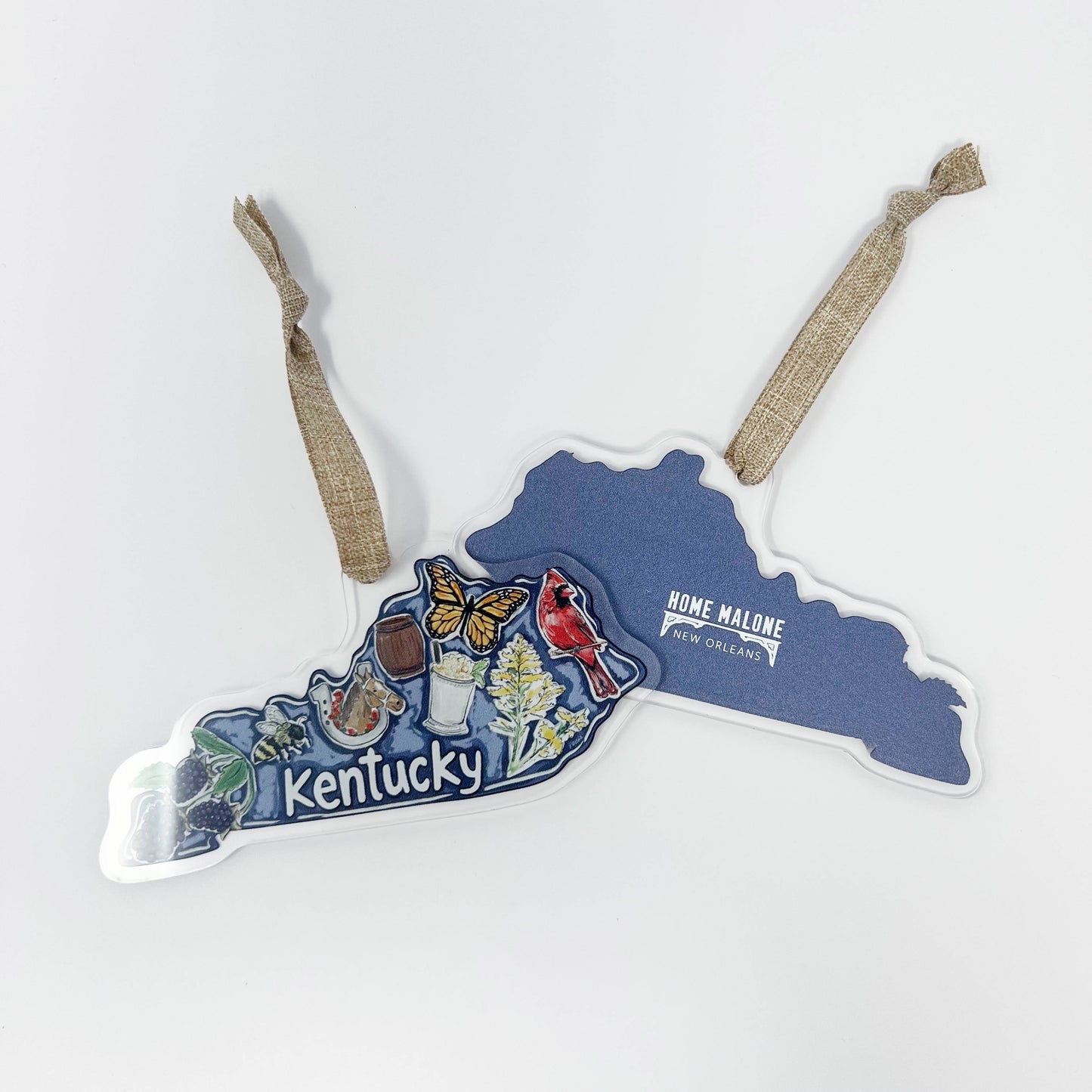 Acrylic Kentucky State Favorites Ornament