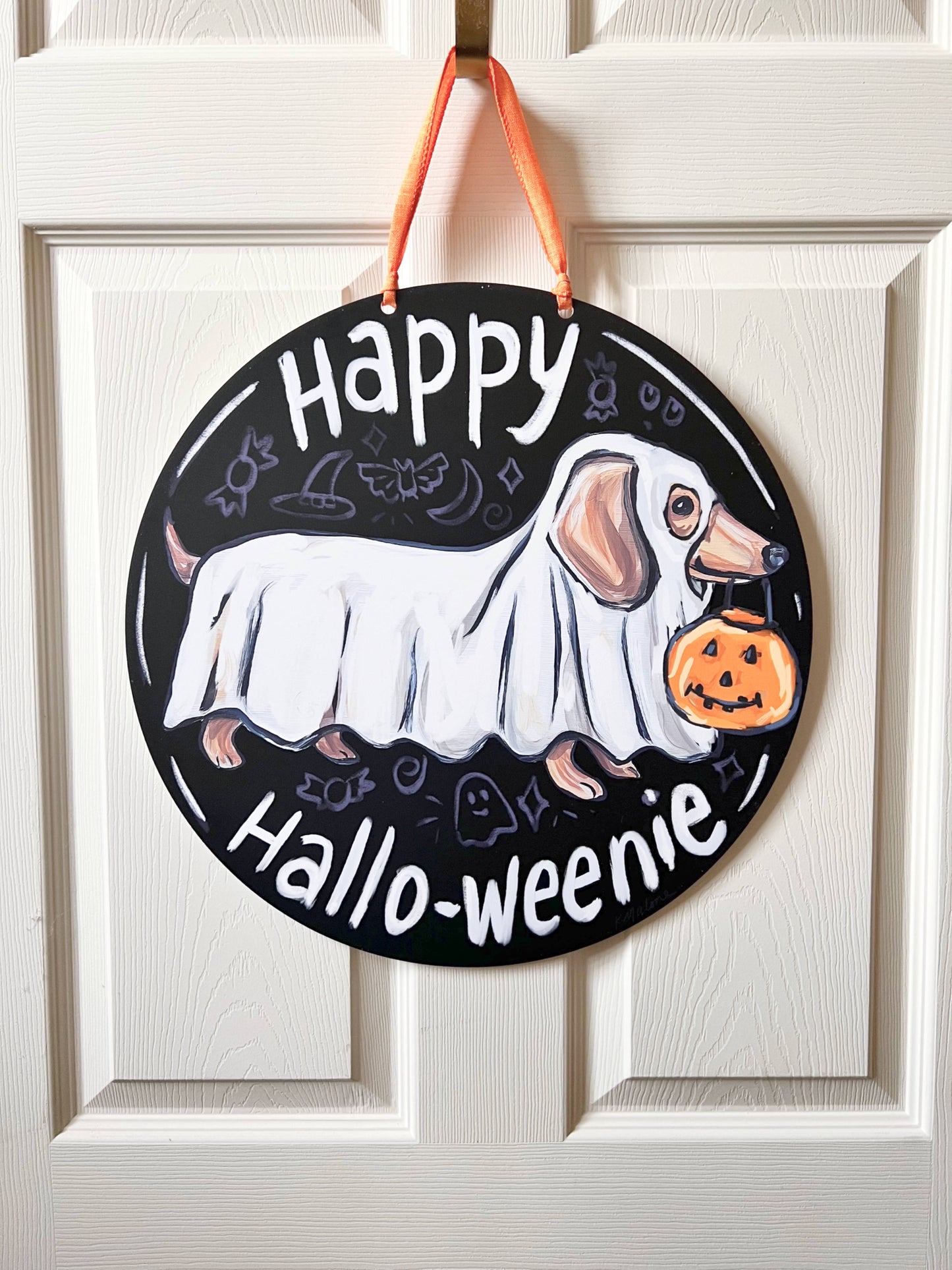 Happy Hallo-Weenie Door Hanger