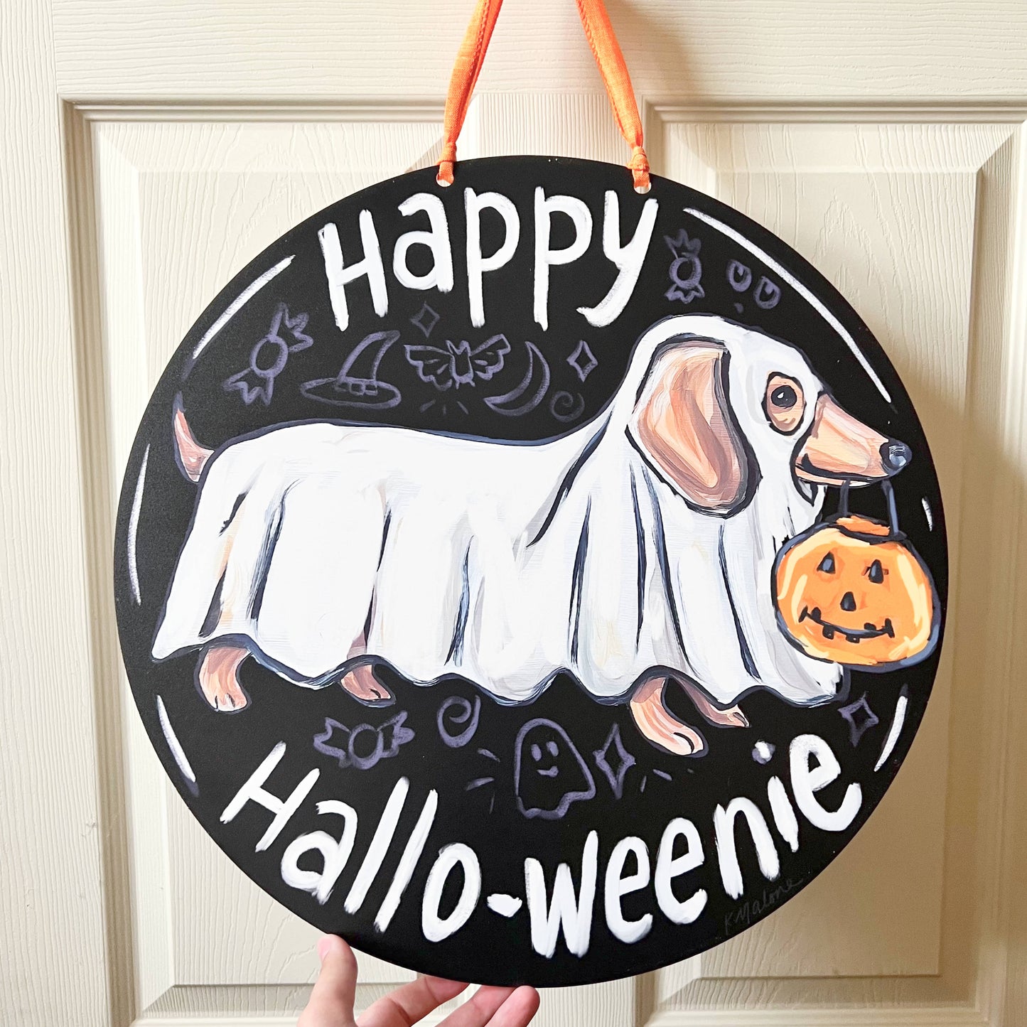 Happy Hallo-Weenie Door Hanger