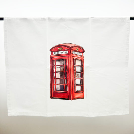 Telephone Booth Towel - Cute Whimsical British Fun Decor