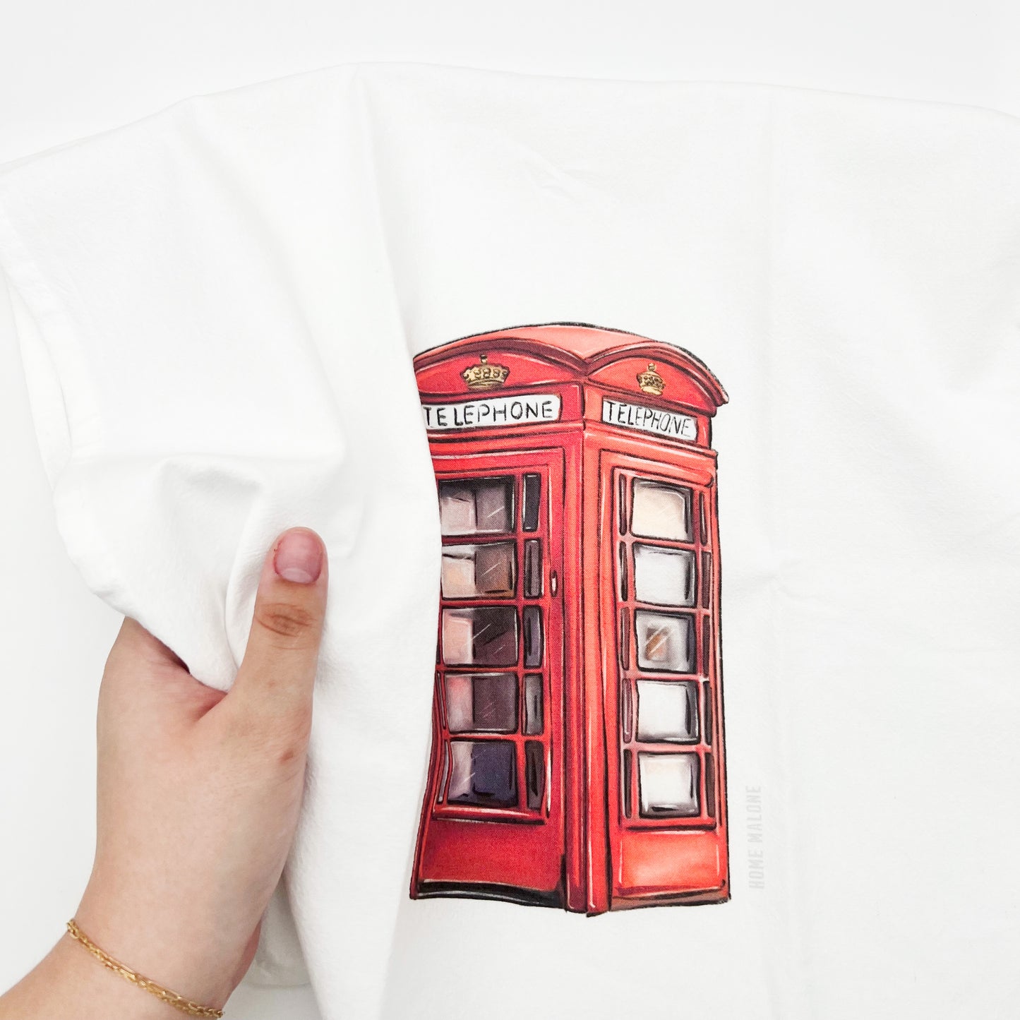 Telephone Booth Towel - Cute Whimsical British Fun Decor