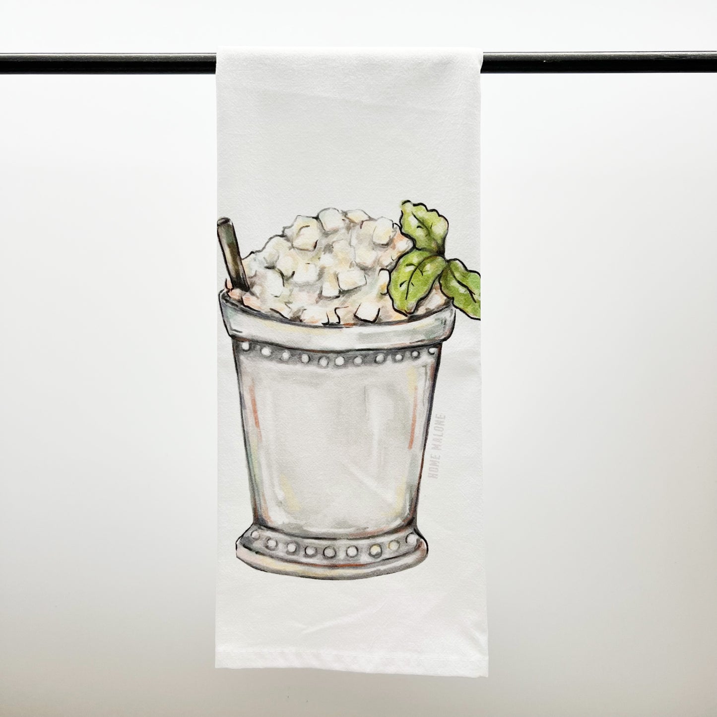 Mint Julep Towel - Derby Summer Cocktail Kitchen Decor
