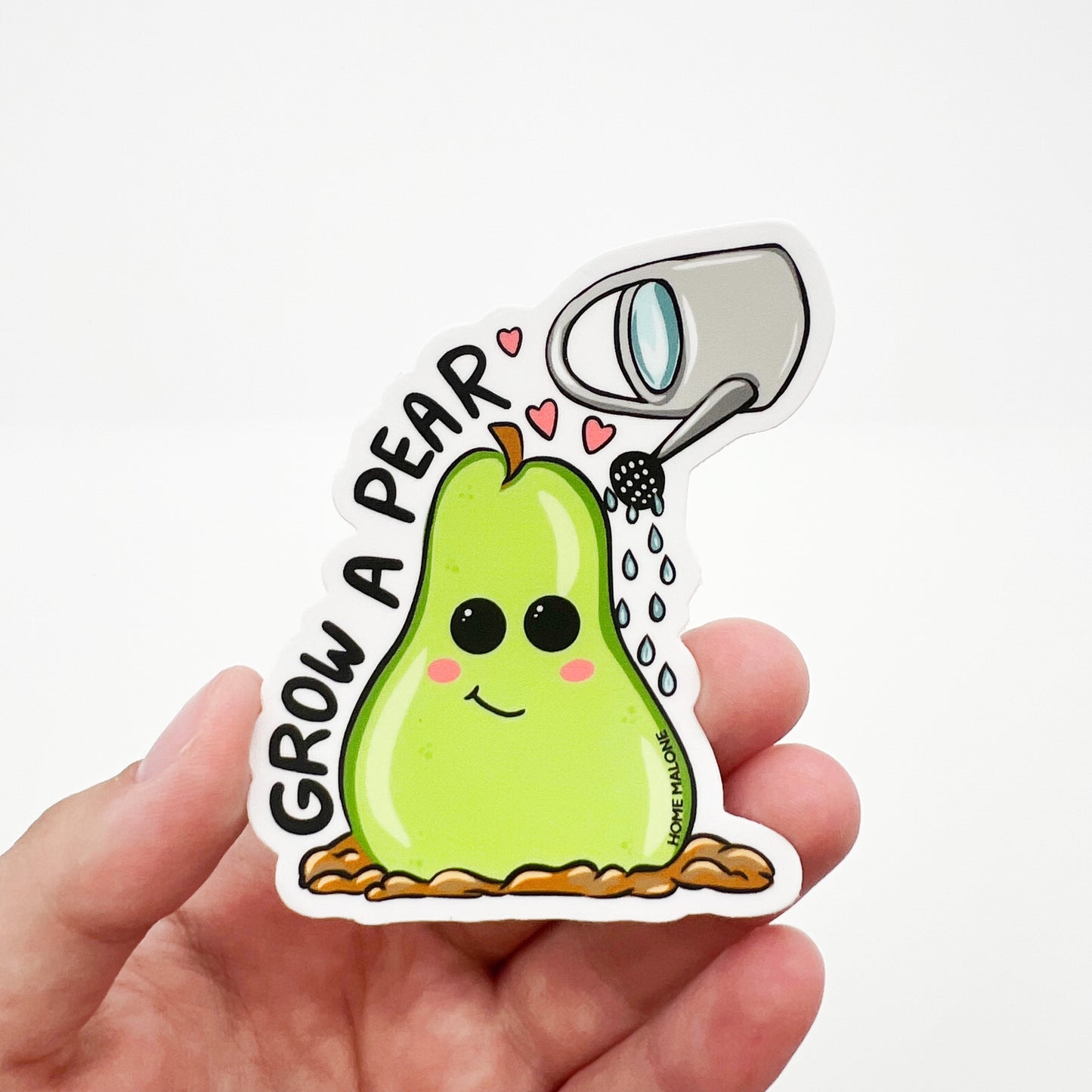 Grow A Pear Sticker-Cute Funny Laptop Water Bottle Decal