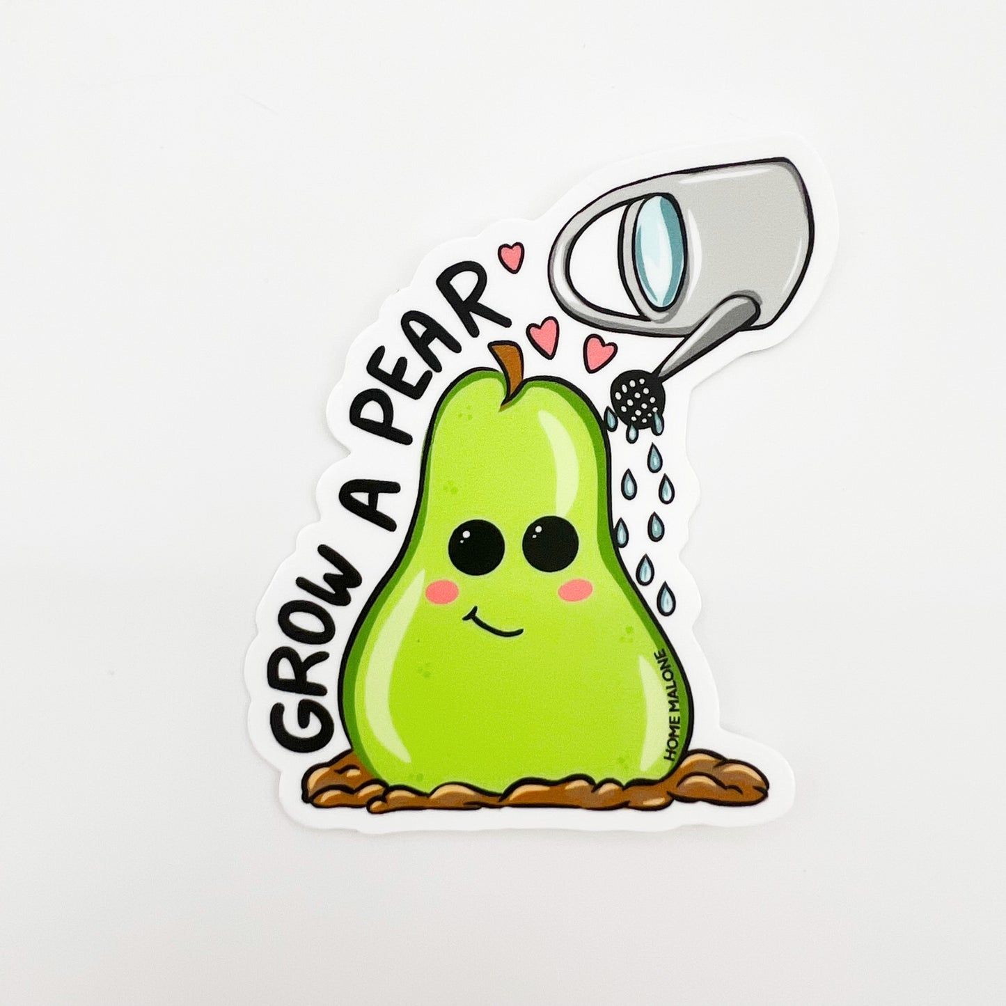 Grow A Pear Sticker-Cute Funny Laptop Water Bottle Decal