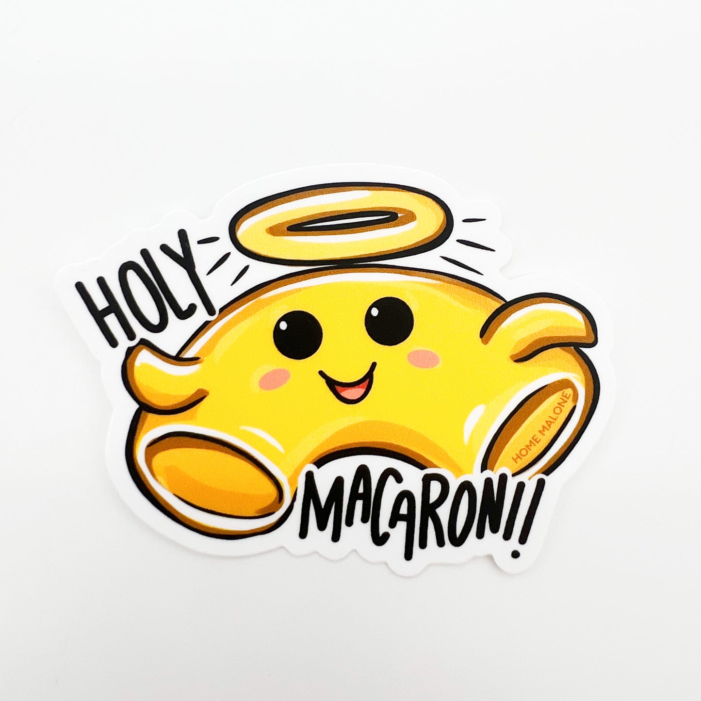 Holy Macaroni Sticker-Cute Funny Laptop Water Bottle Decal