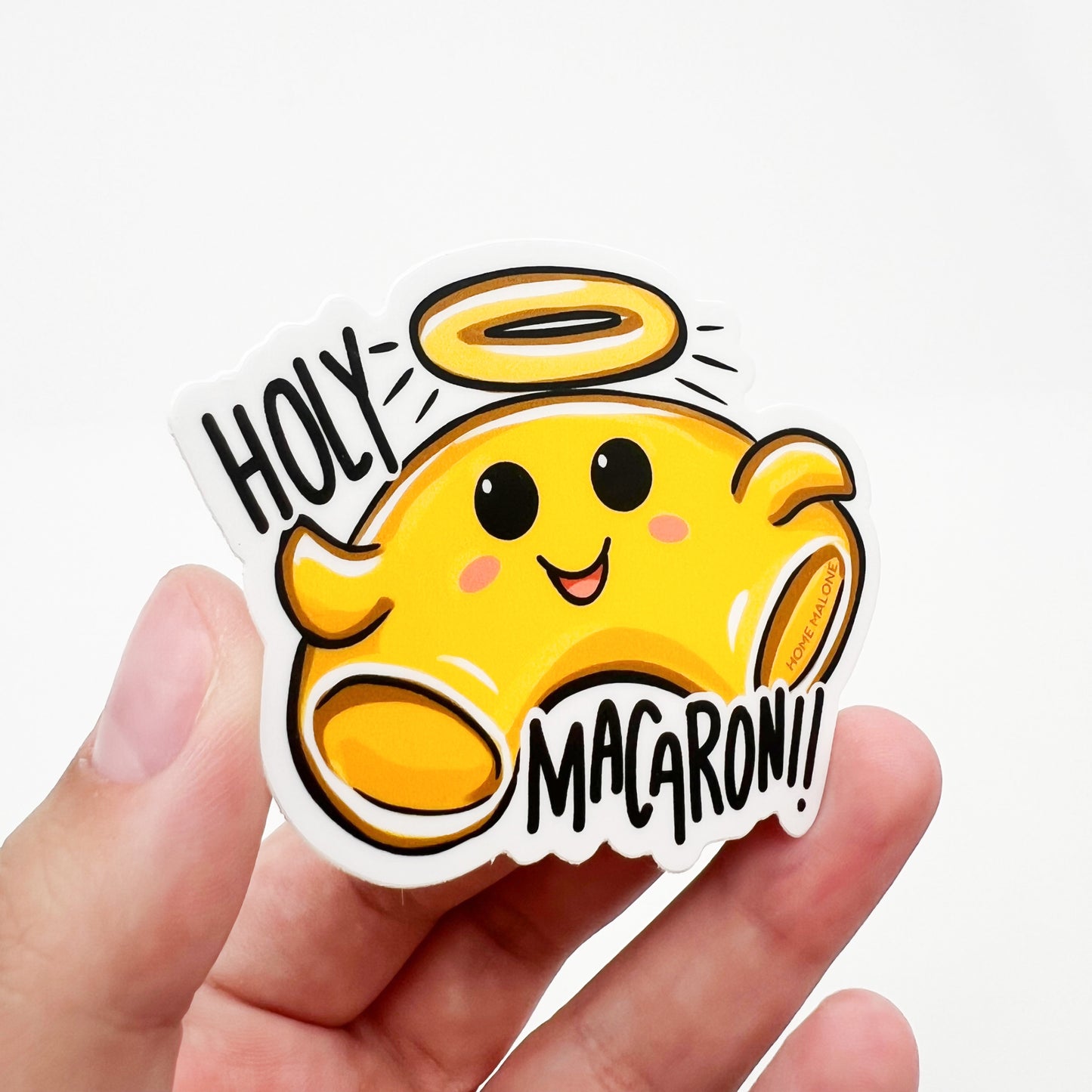 Holy Macaroni Sticker-Cute Funny Laptop Water Bottle Decal