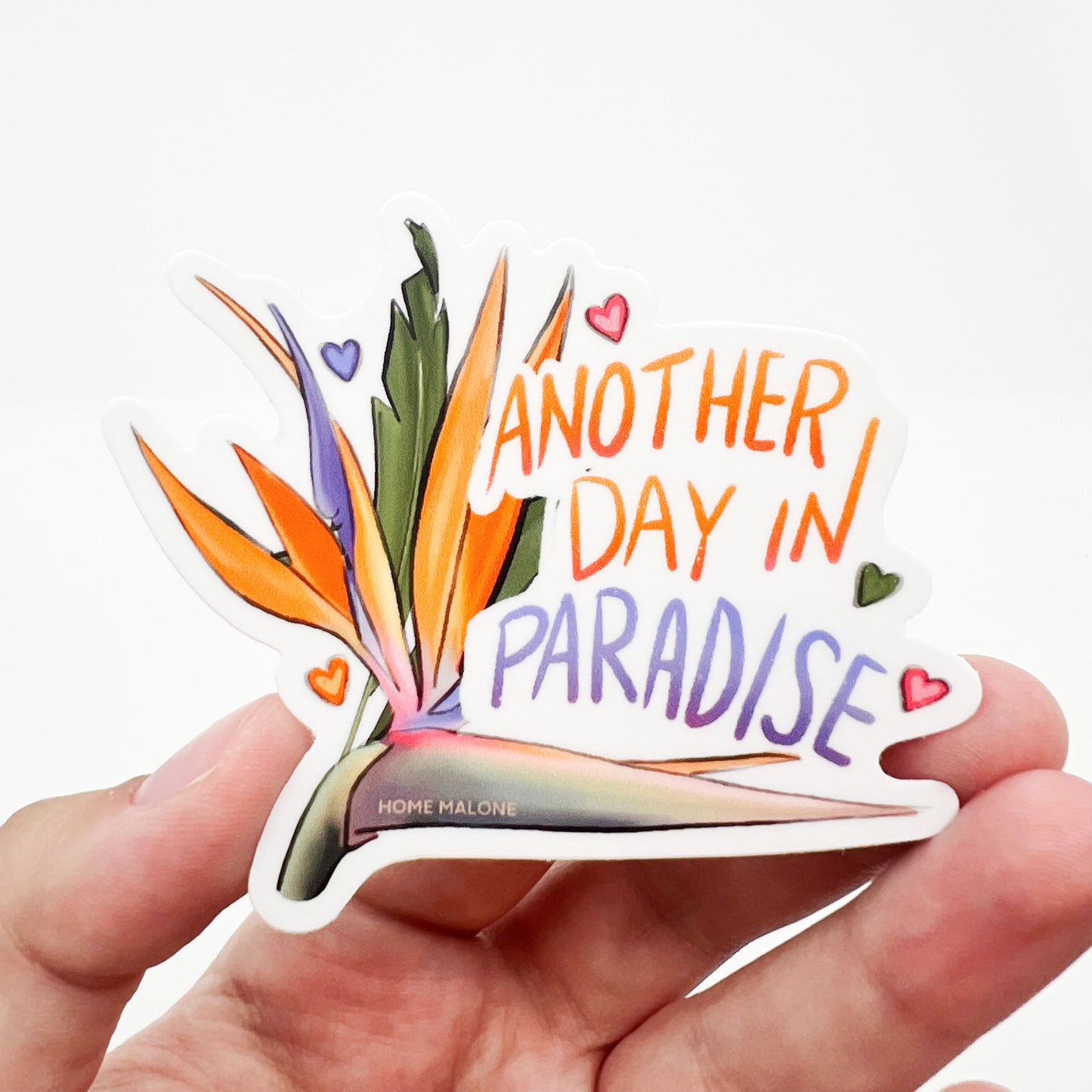 Another Day In Paradise Sticker - Floral Decal Bottle Laptop