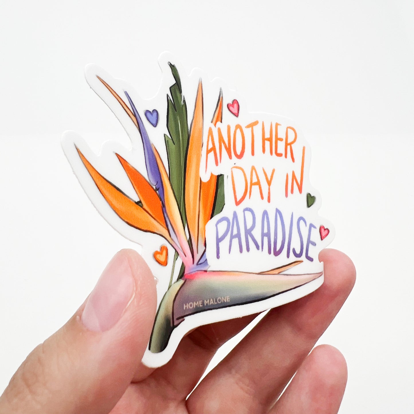 Another Day In Paradise Sticker - Floral Decal Bottle Laptop