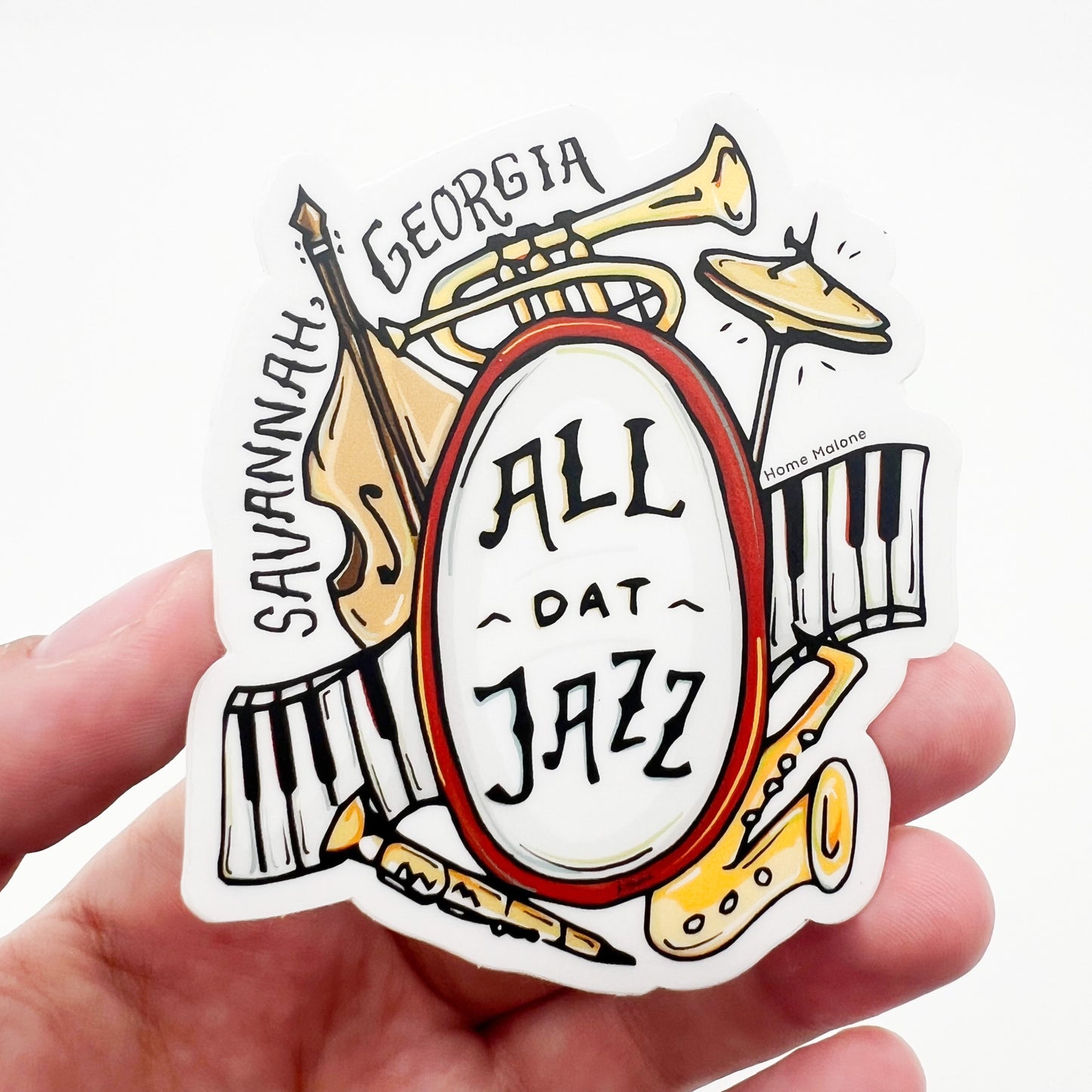 Savannah All Dat Jazz Sticker